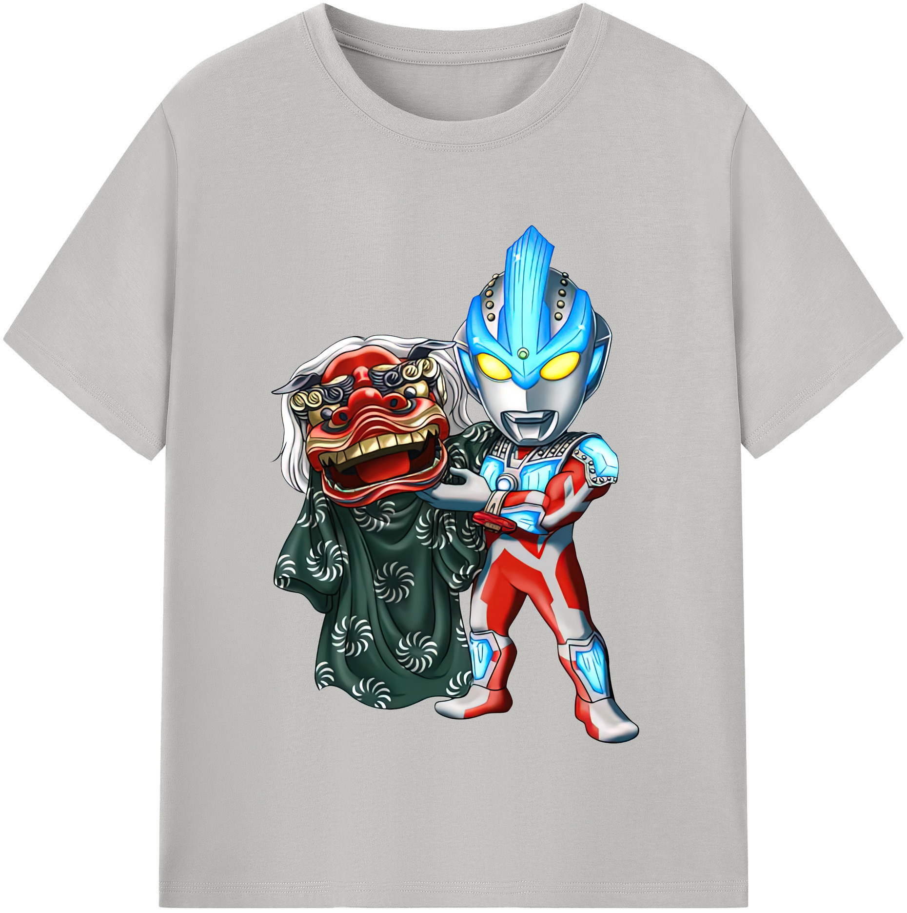 （画像用） ウルトラマン Ultraman レディースカジュアルプリントTシャツ（綿100％）