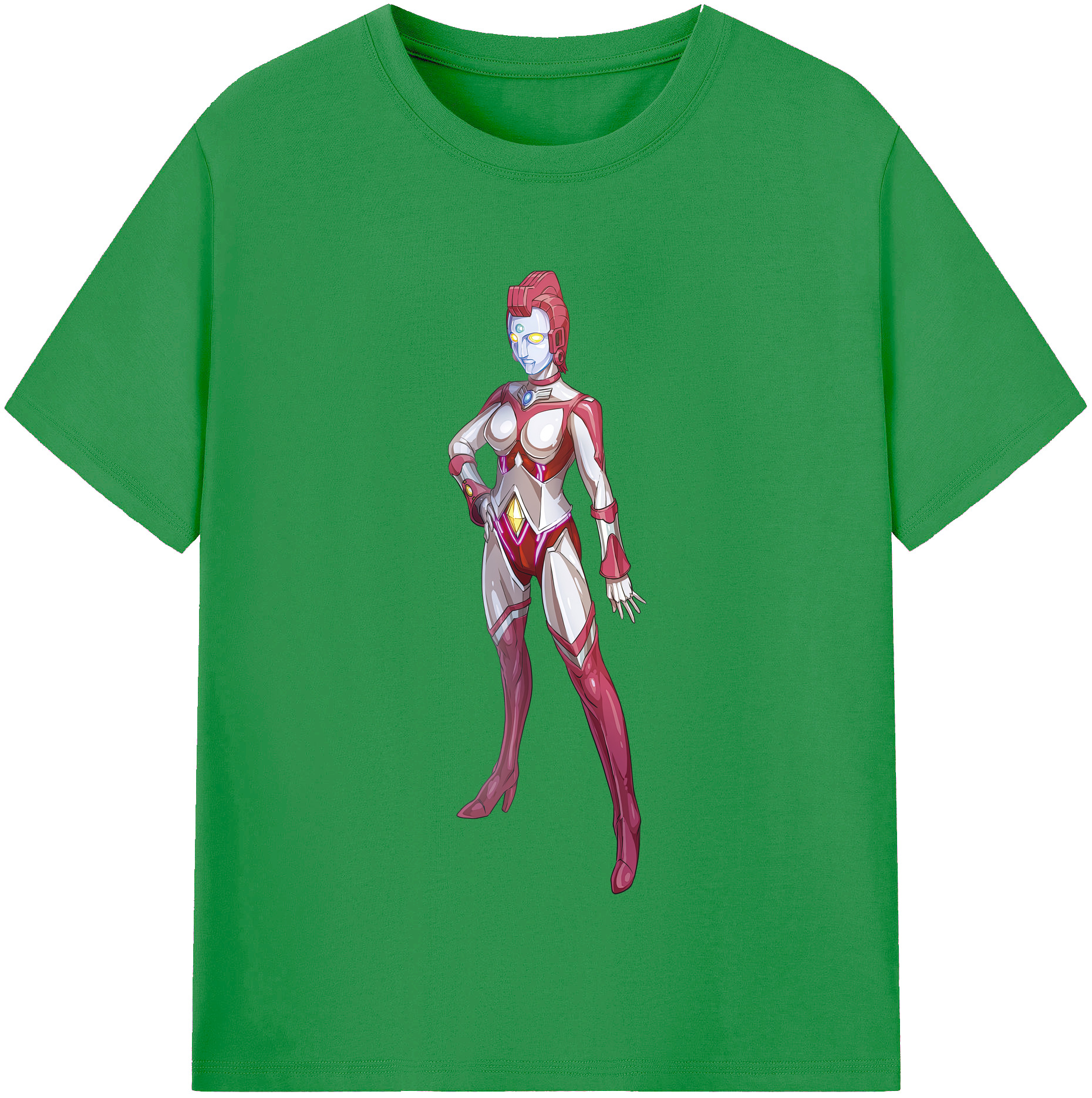 （画像用） ウルトラマン Ultraman レディースカジュアルプリントTシャツ（綿100％）