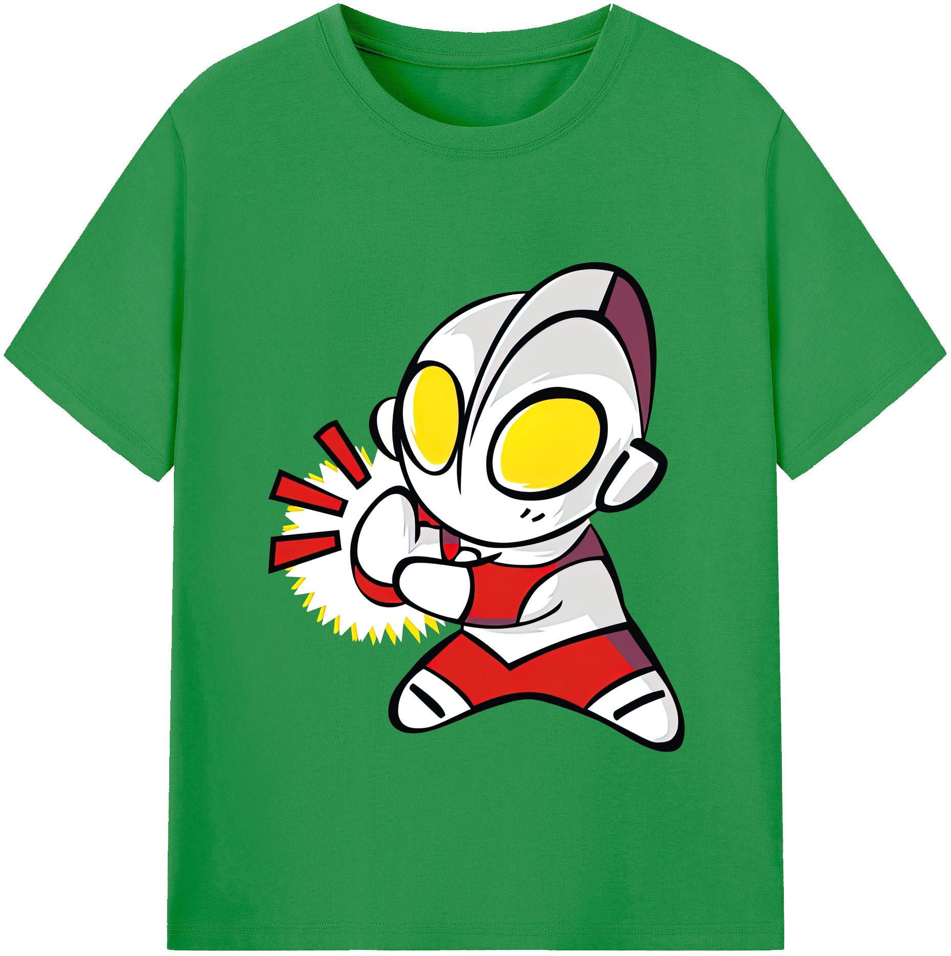 （画像用） ウルトラマン Ultraman レディースカジュアルプリントTシャツ（綿100％）