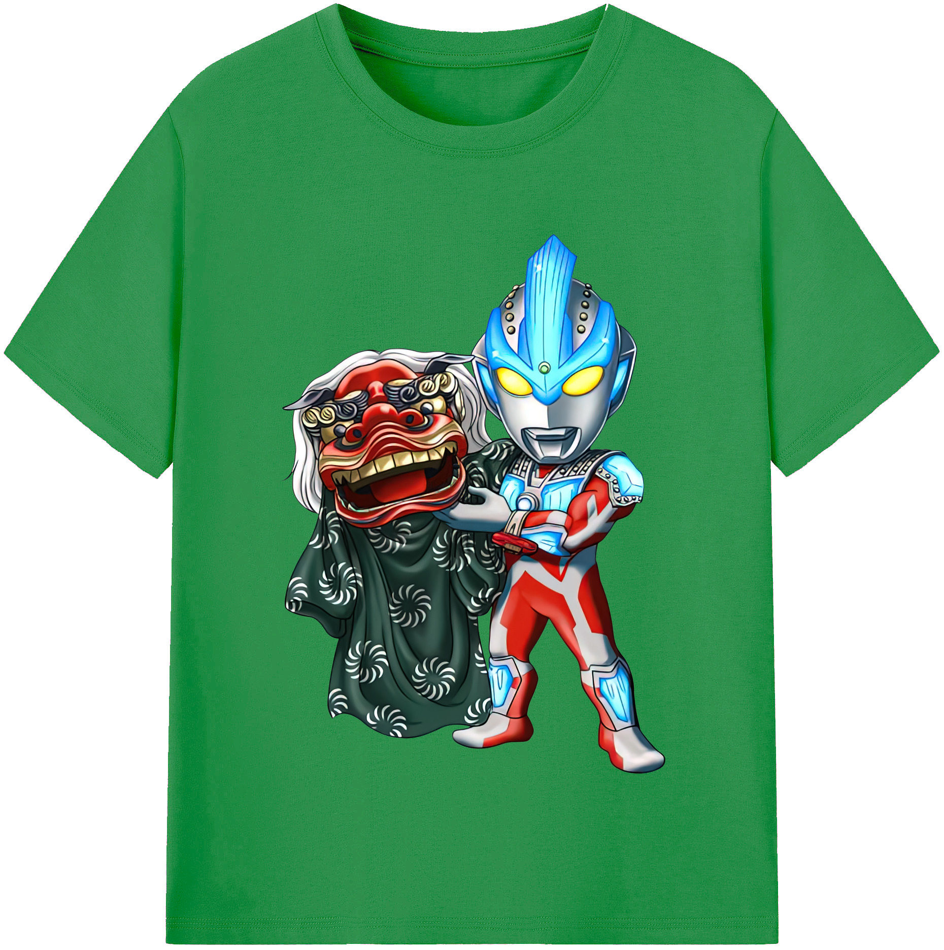 （画像用） ウルトラマン Ultraman レディースカジュアルプリントTシャツ（綿100％）