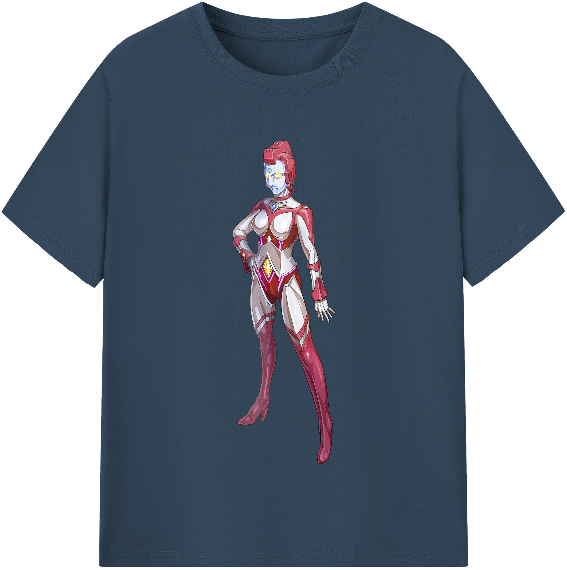 （画像用） ウルトラマン Ultraman レディースカジュアルプリントTシャツ（綿100％）