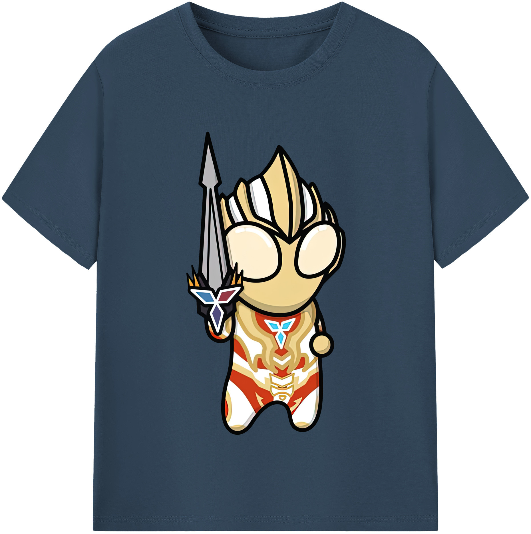 （画像用） ウルトラマン Ultraman レディースカジュアルプリントTシャツ（綿100％）