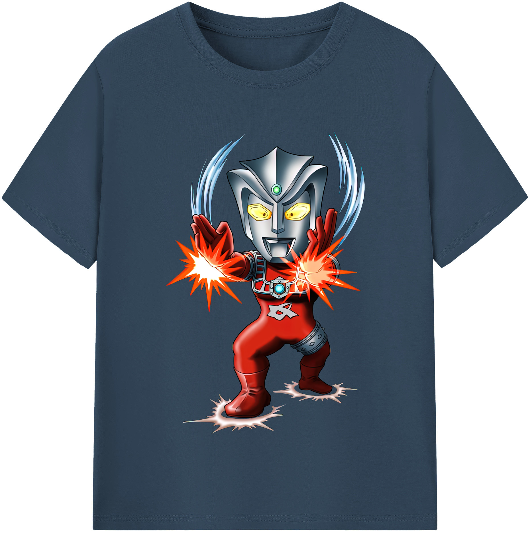 （画像用） ウルトラマン Ultraman レディースカジュアルプリントTシャツ（綿100％）