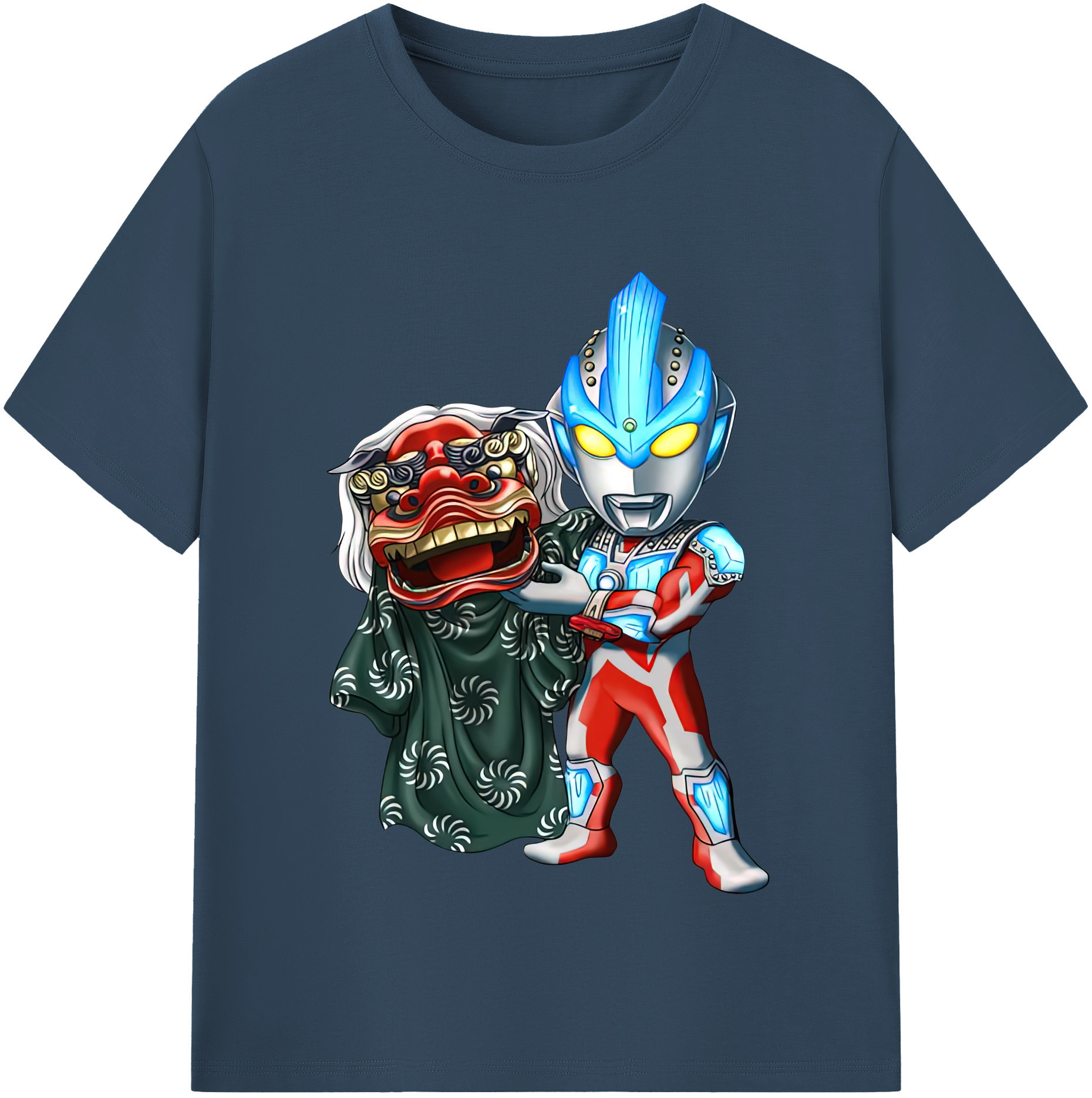 （画像用） ウルトラマン Ultraman レディースカジュアルプリントTシャツ（綿100％）
