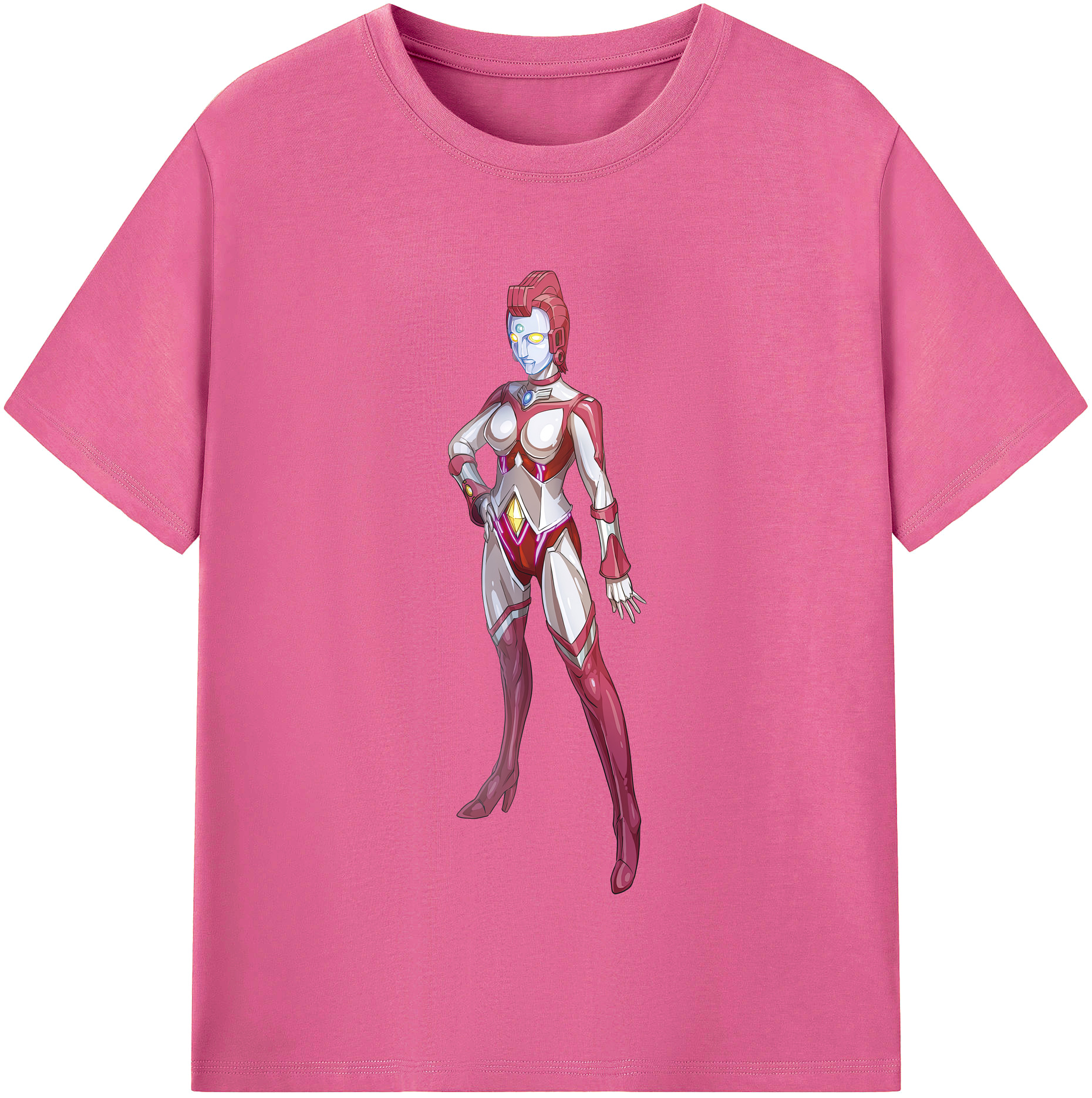 （画像用） ウルトラマン Ultraman レディースカジュアルプリントTシャツ（綿100％）