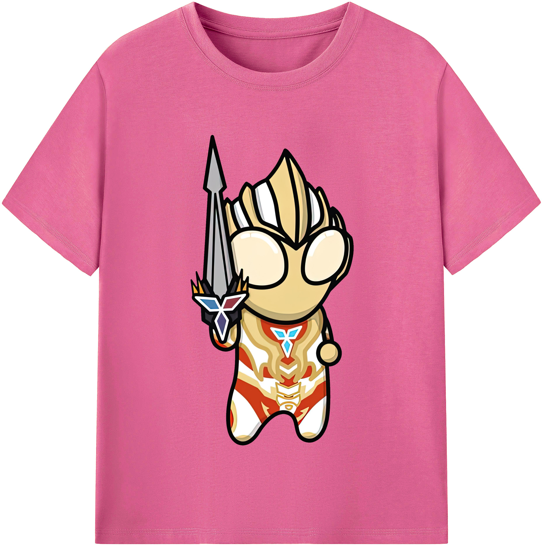 （画像用） ウルトラマン Ultraman レディースカジュアルプリントTシャツ（綿100％）