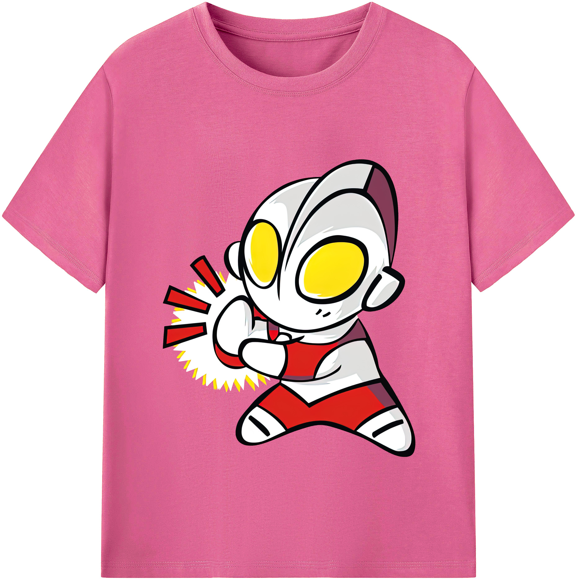 （画像用） ウルトラマン Ultraman レディースカジュアルプリントTシャツ（綿100％）