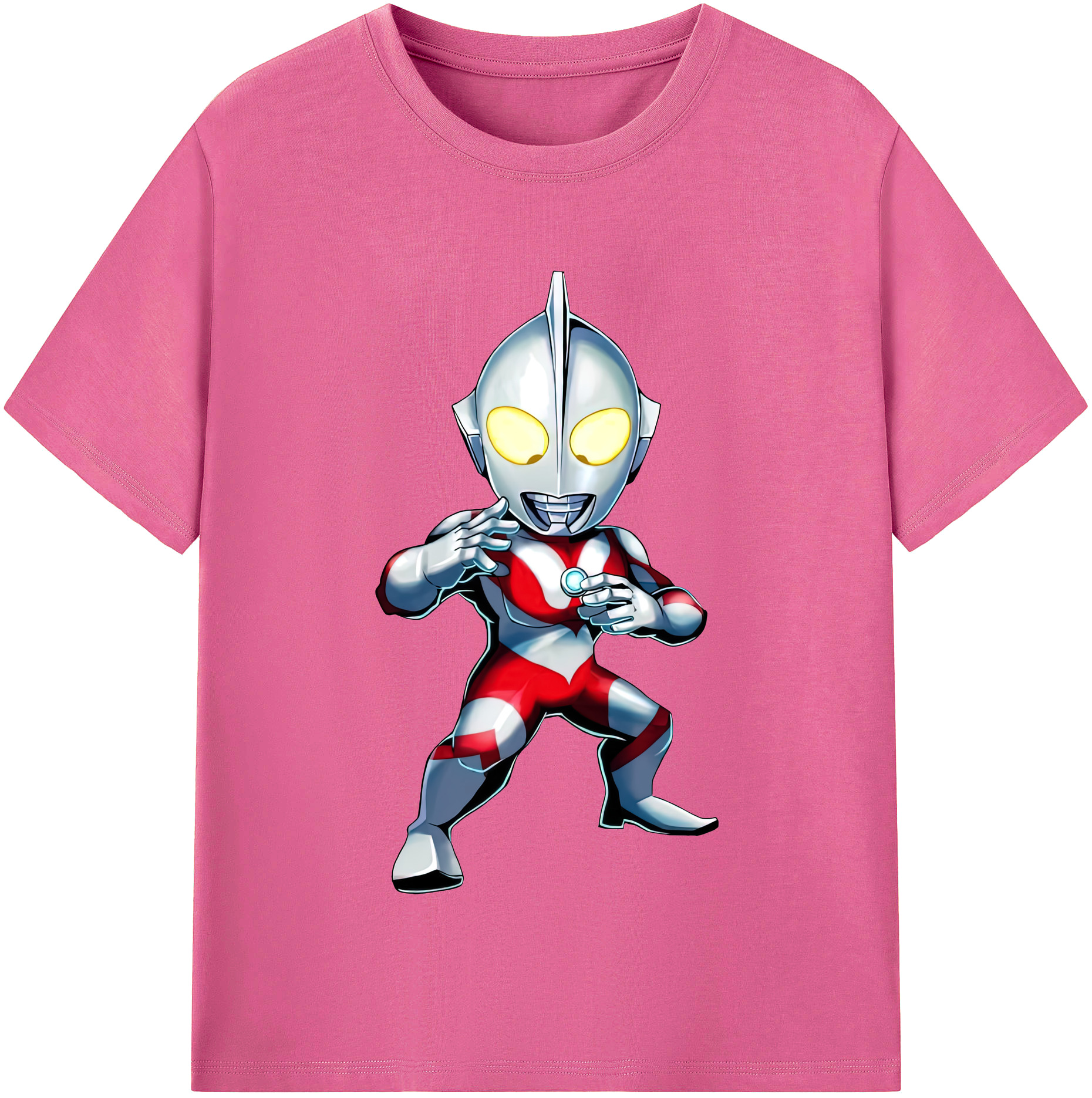 （画像用） ウルトラマン Ultraman レディースカジュアルプリントTシャツ（綿100％）