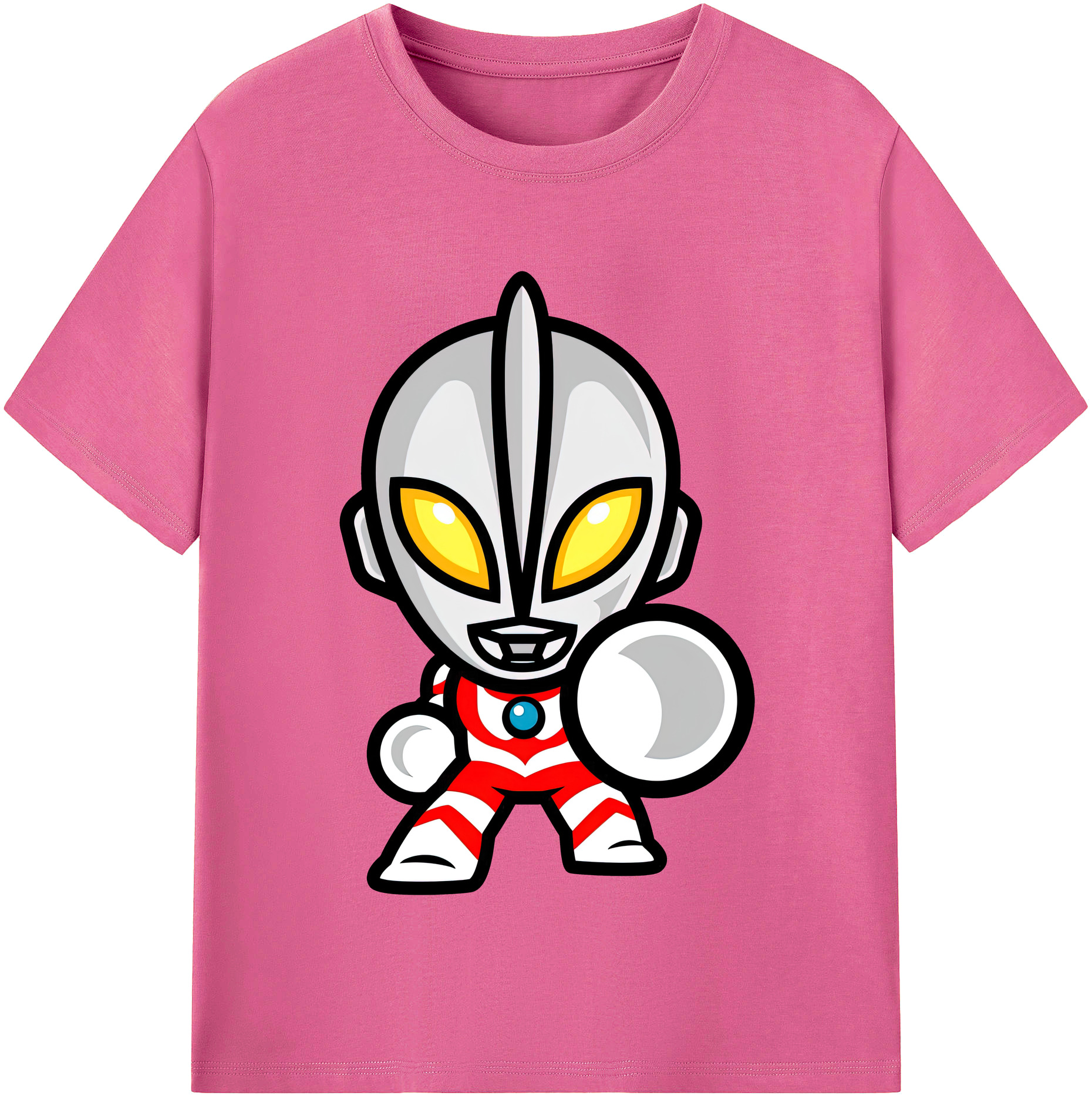 （画像用） ウルトラマン Ultraman レディースカジュアルプリントTシャツ（綿100％）
