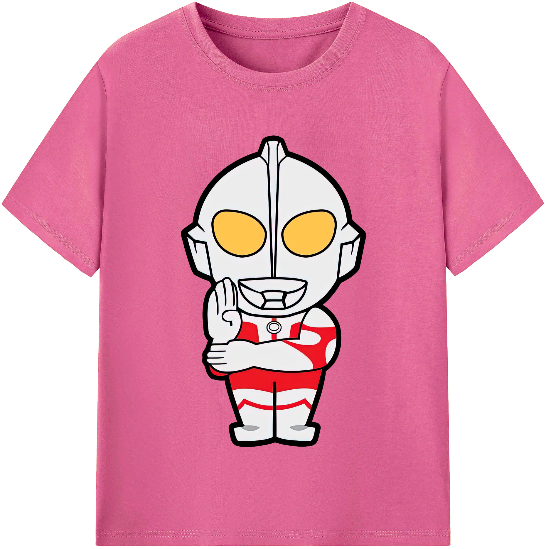 （画像用） ウルトラマン Ultraman レディースカジュアルプリントTシャツ（綿100％）