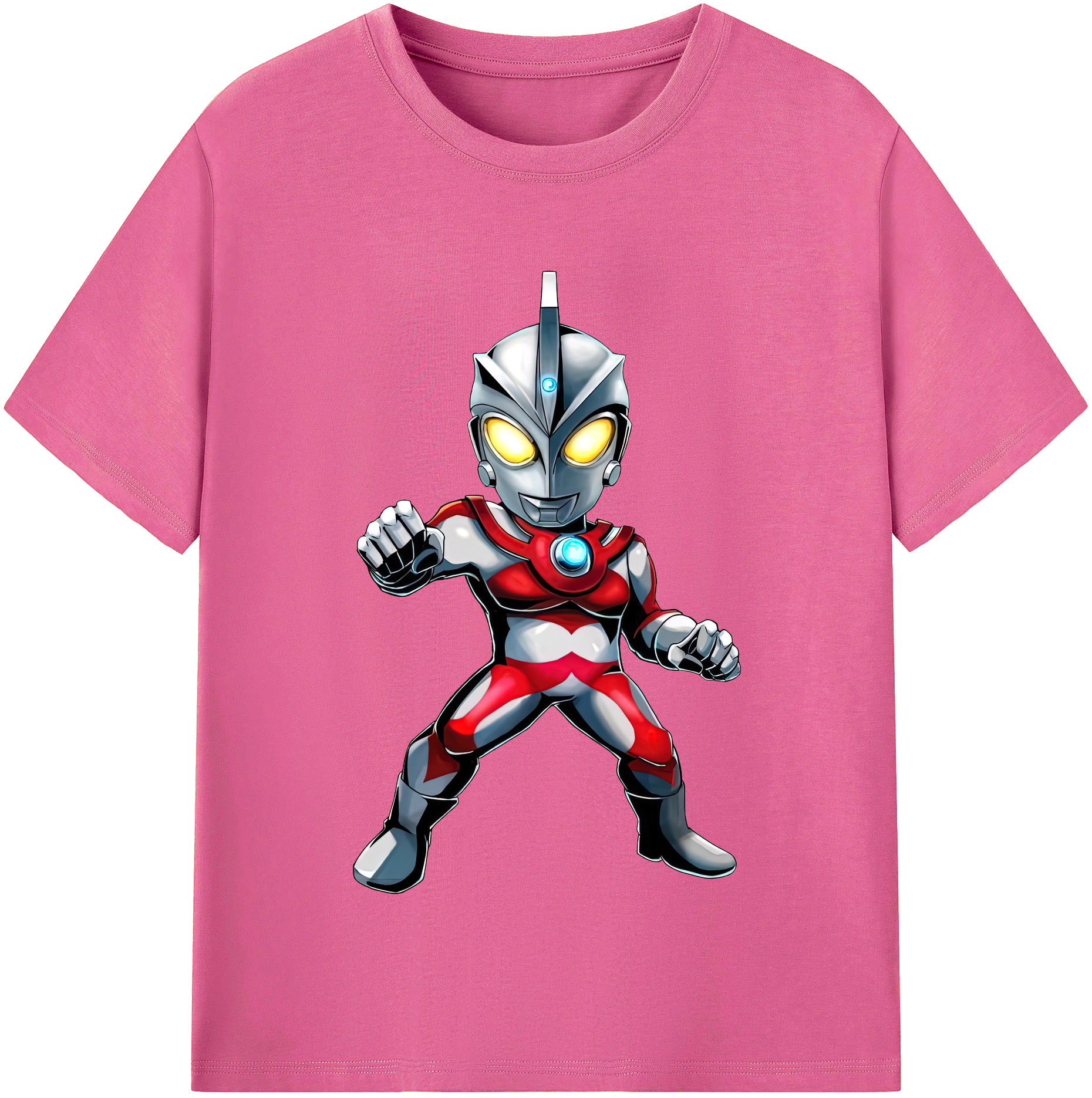 （画像用） ウルトラマン Ultraman レディースカジュアルプリントTシャツ（綿100％）