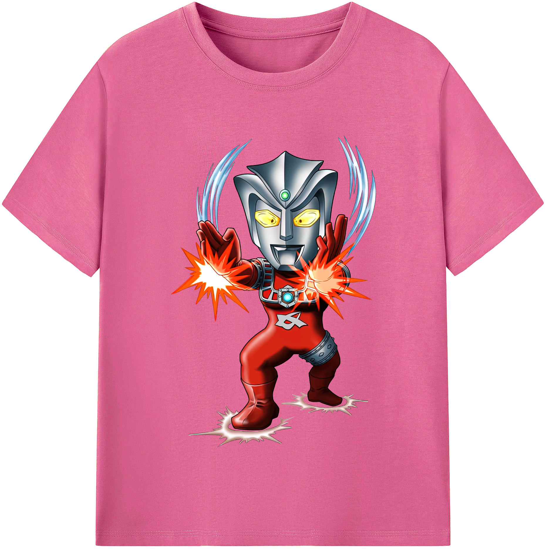 （画像用） ウルトラマン Ultraman レディースカジュアルプリントTシャツ（綿100％）