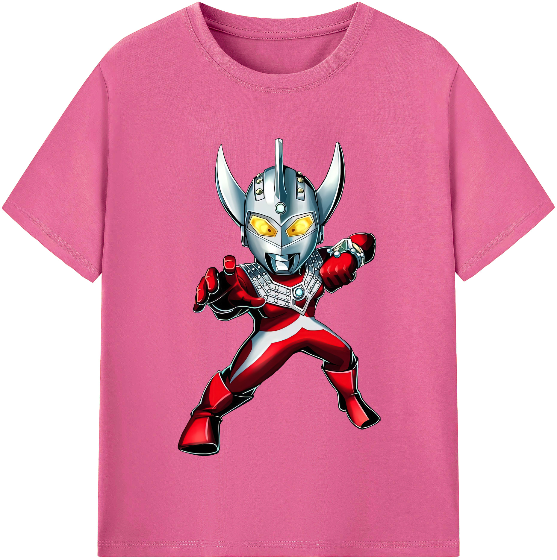 （画像用） ウルトラマン Ultraman レディースカジュアルプリントTシャツ（綿100％）