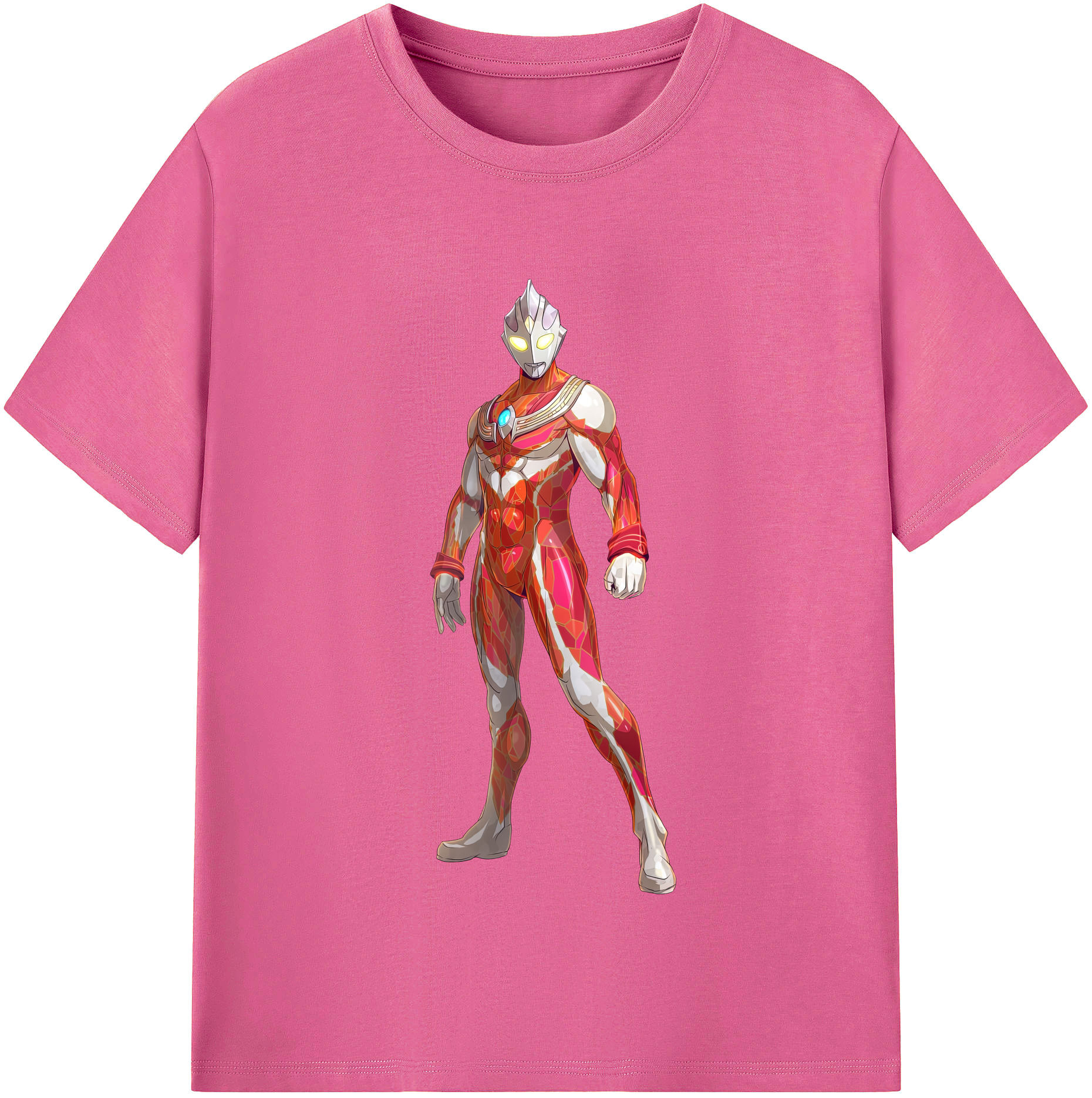 （画像用） ウルトラマン Ultraman レディースカジュアルプリントTシャツ（綿100％）