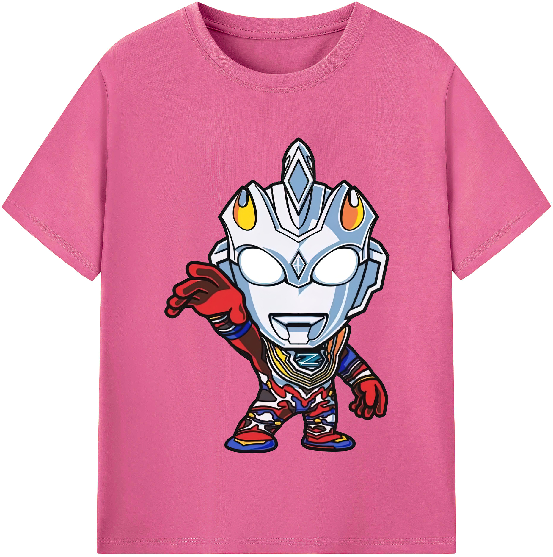 （画像用） ウルトラマン Ultraman レディースカジュアルプリントTシャツ（綿100％）