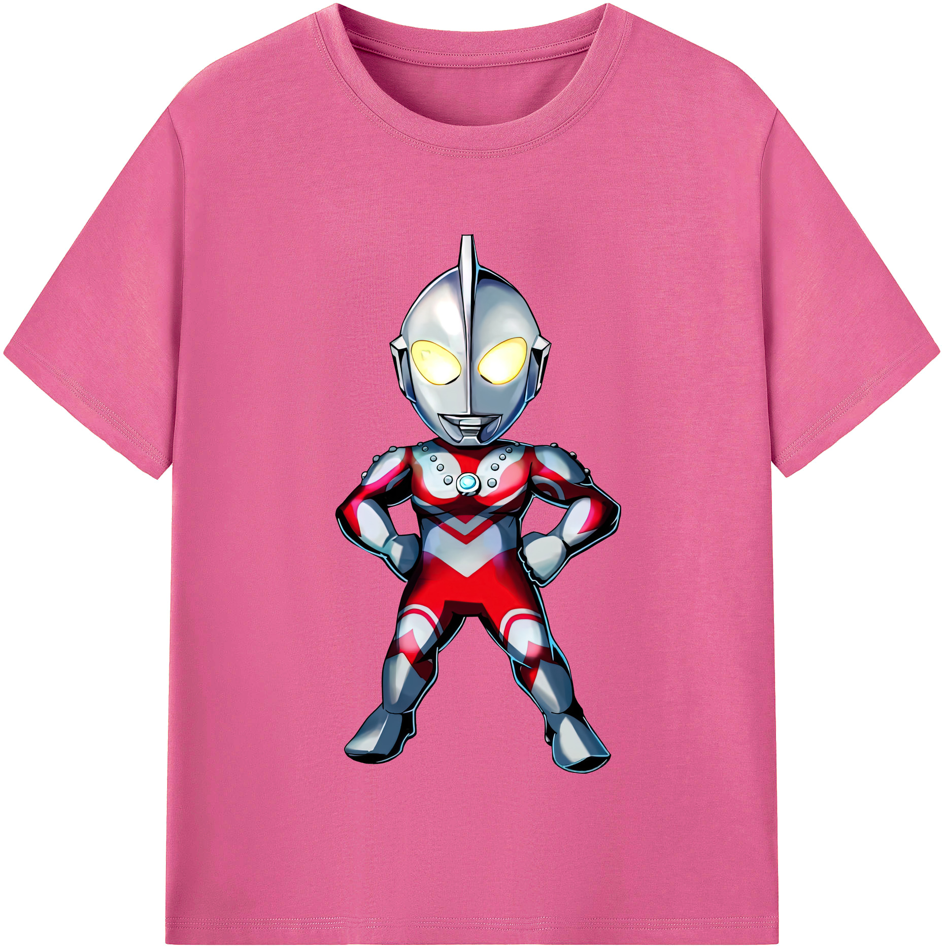 （画像用） ウルトラマン Ultraman レディースカジュアルプリントTシャツ（綿100％）