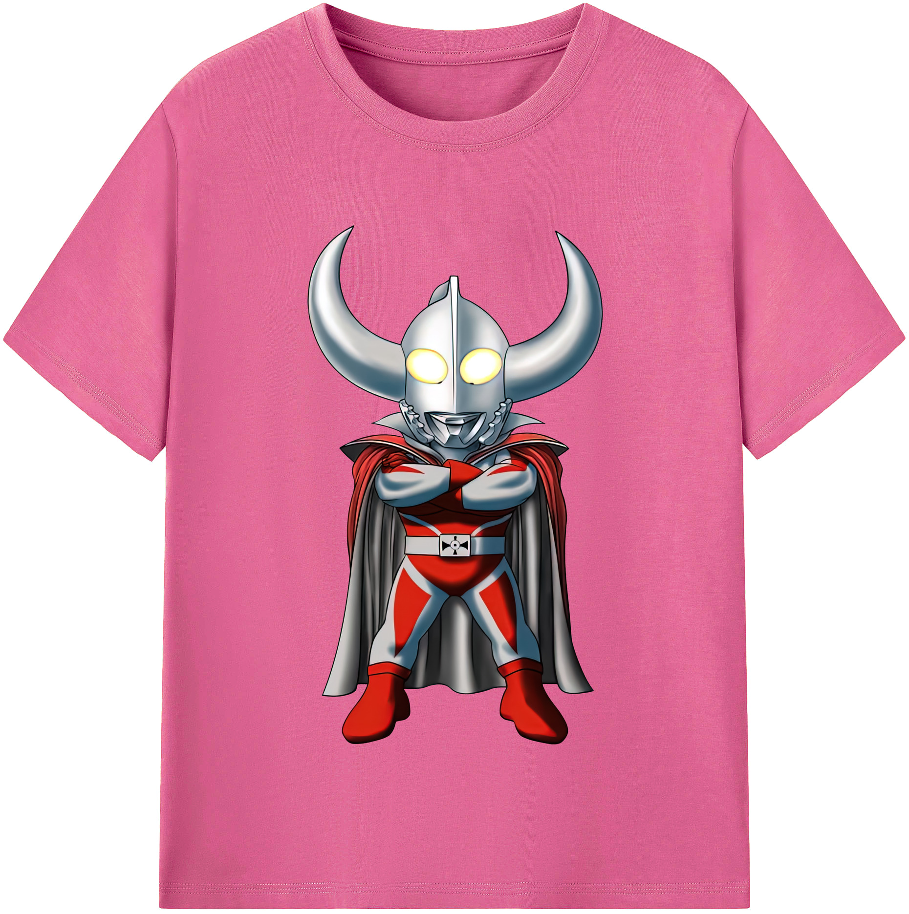 （画像用） ウルトラマン Ultraman レディースカジュアルプリントTシャツ（綿100％）