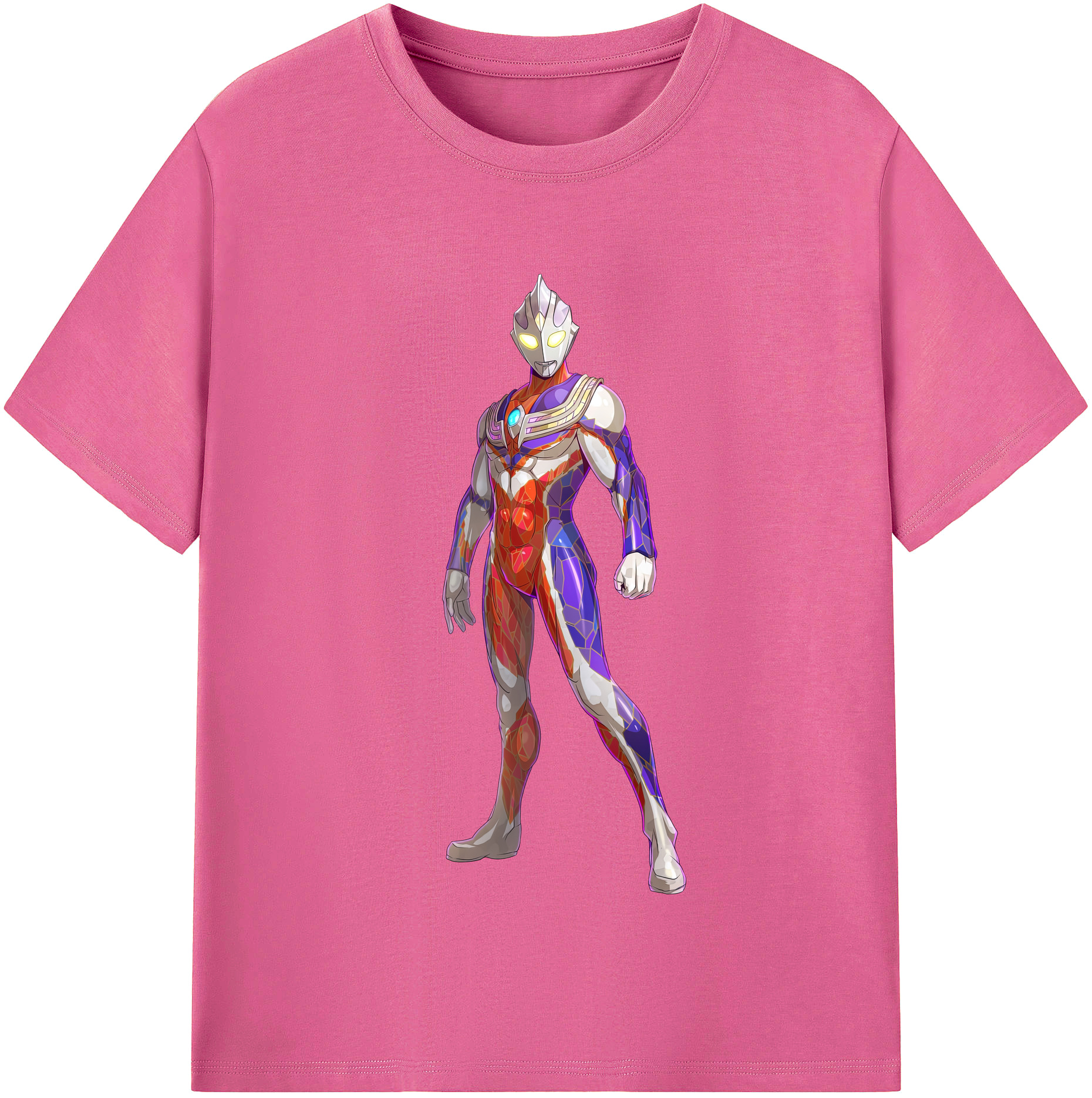 （画像用） ウルトラマン Ultraman レディースカジュアルプリントTシャツ（綿100％）