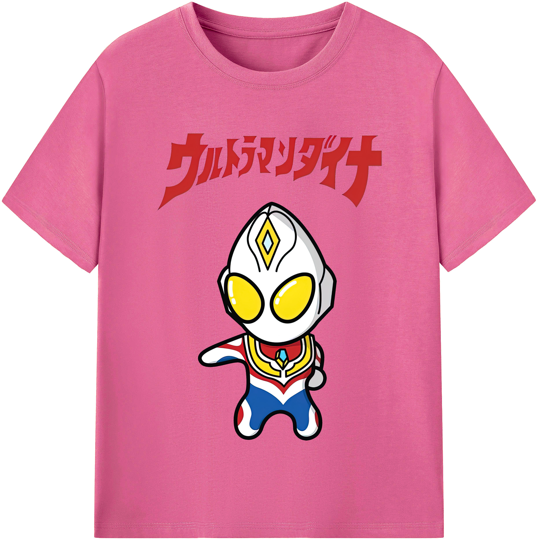 （画像用） ウルトラマン Ultraman レディースカジュアルプリントTシャツ（綿100％）