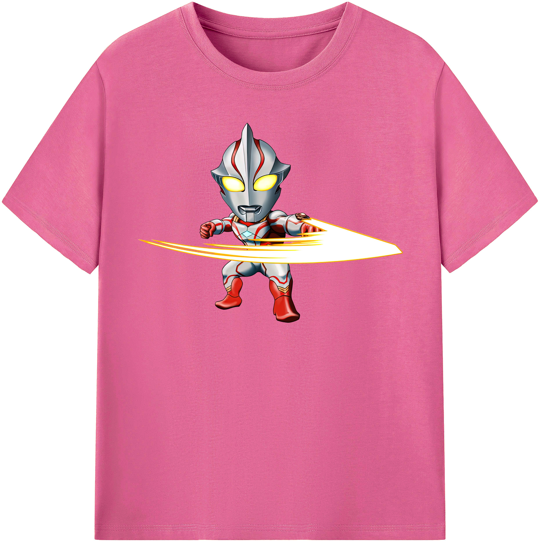 （画像用） ウルトラマン Ultraman レディースカジュアルプリントTシャツ（綿100％）