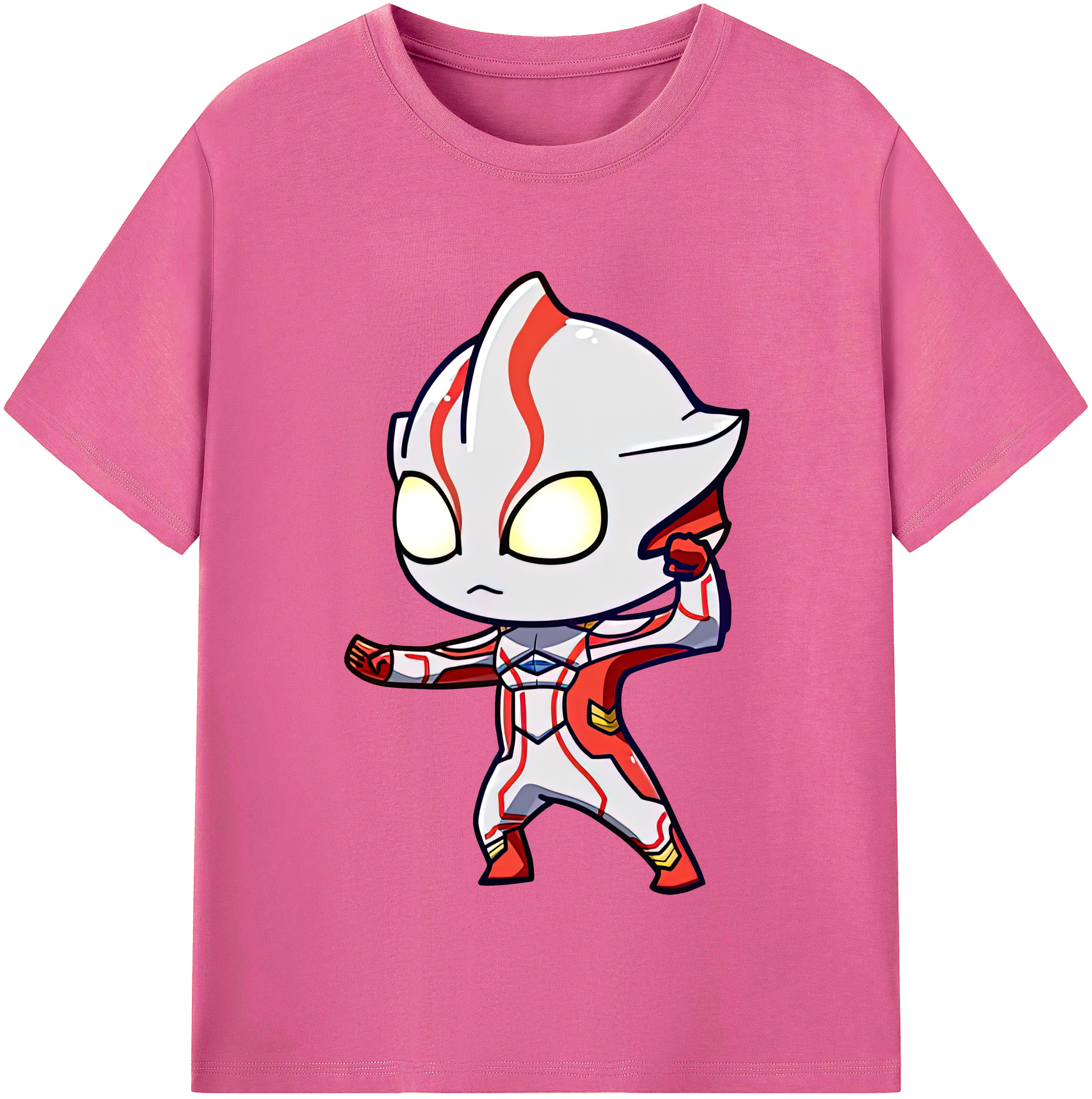 （画像用） ウルトラマン Ultraman レディースカジュアルプリントTシャツ（綿100％）