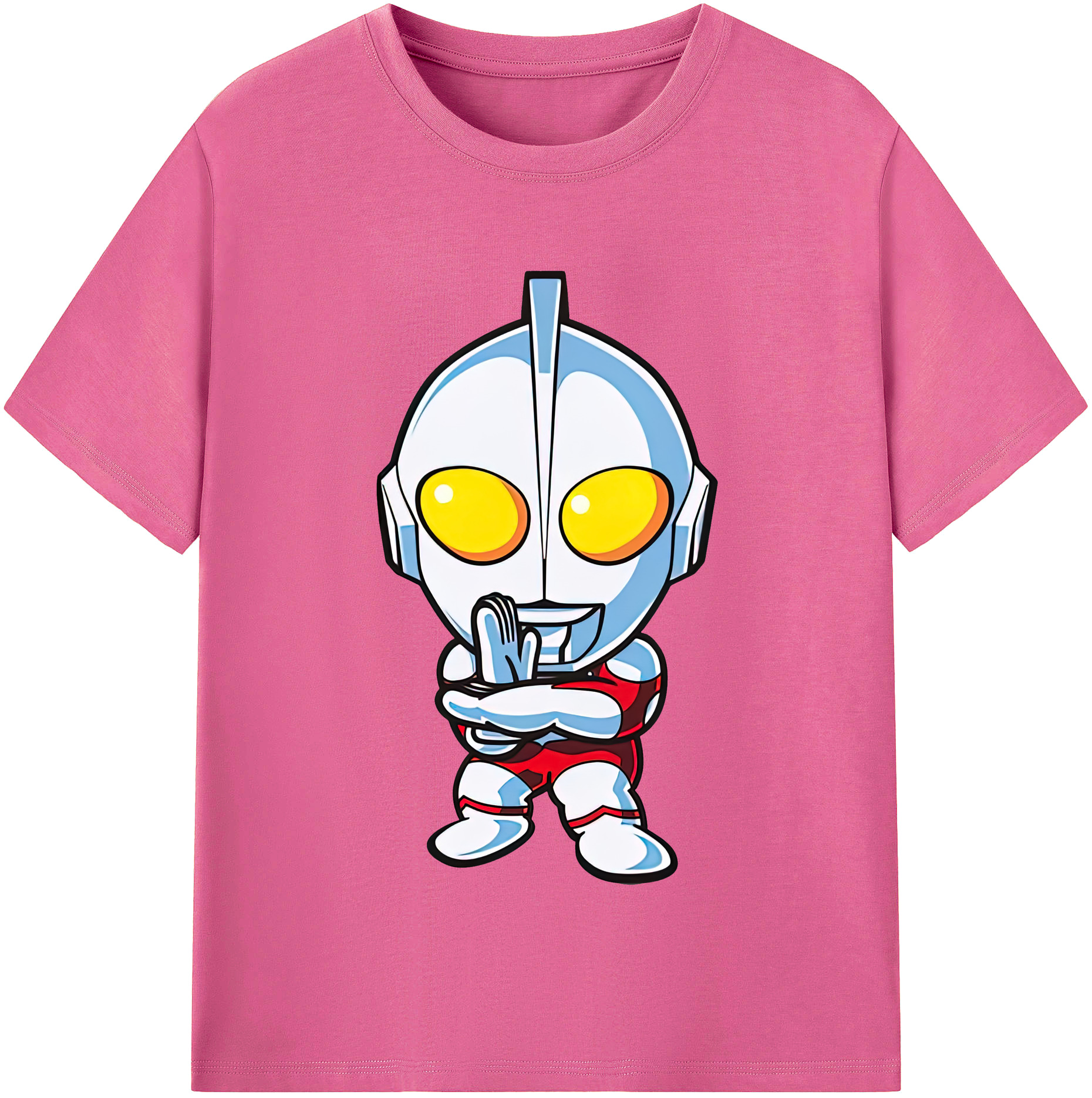 （画像用） ウルトラマン Ultraman レディースカジュアルプリントTシャツ（綿100％）