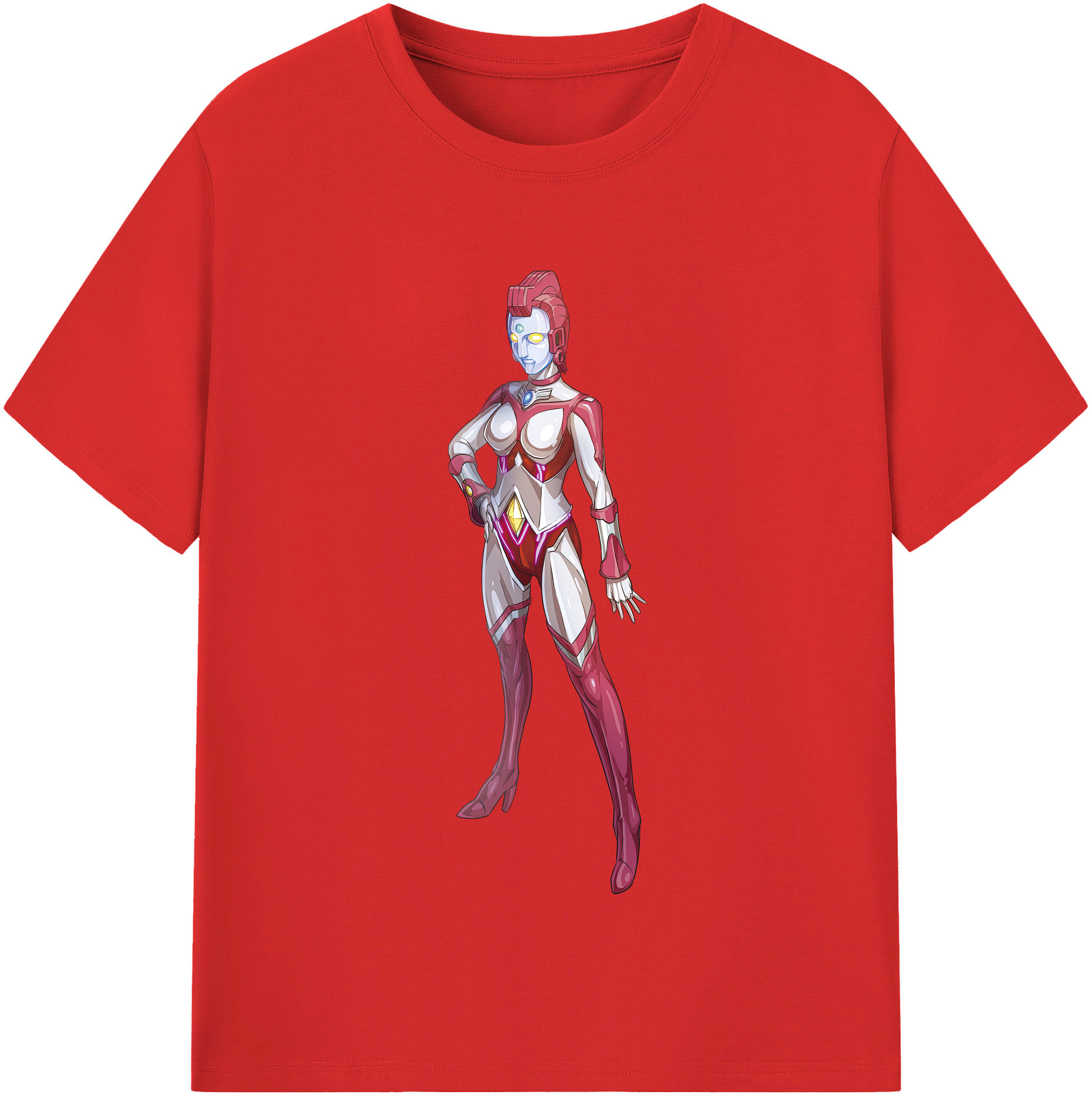 （画像用） ウルトラマン Ultraman レディースカジュアルプリントTシャツ（綿100％）