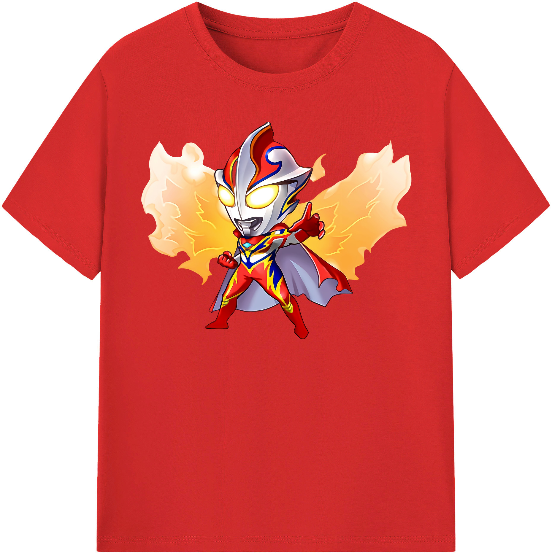 （画像用） ウルトラマン Ultraman レディースカジュアルプリントTシャツ（綿100％）
