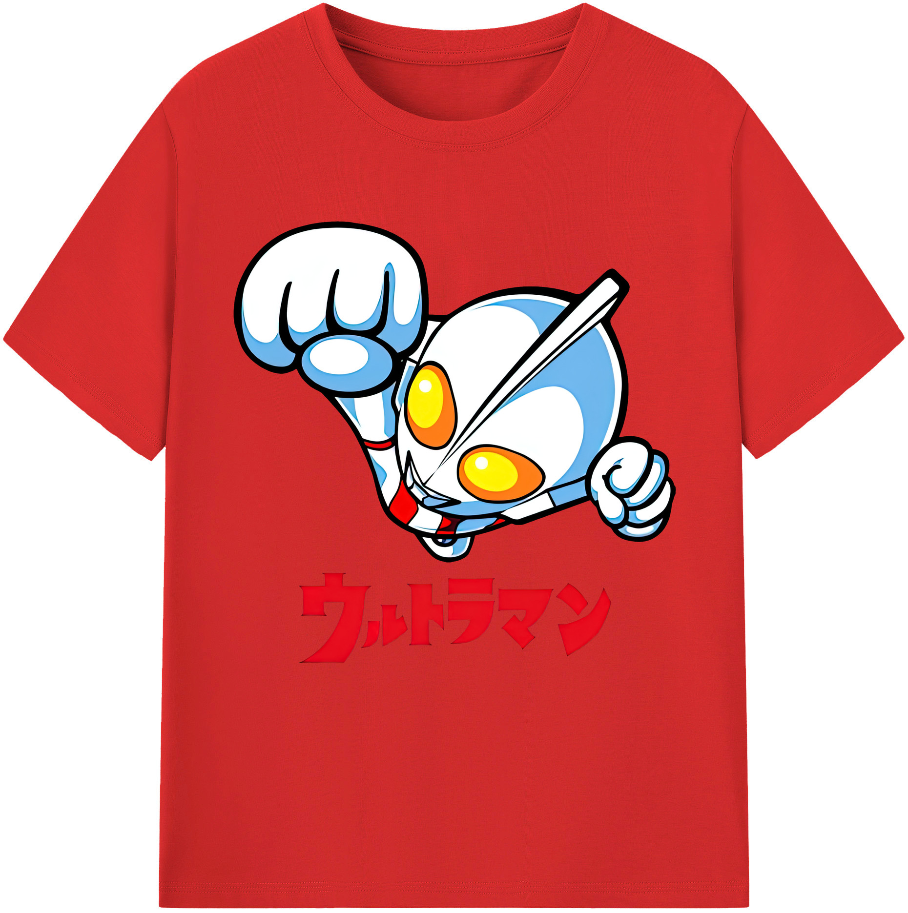 （画像用） ウルトラマン Ultraman レディースカジュアルプリントTシャツ（綿100％）