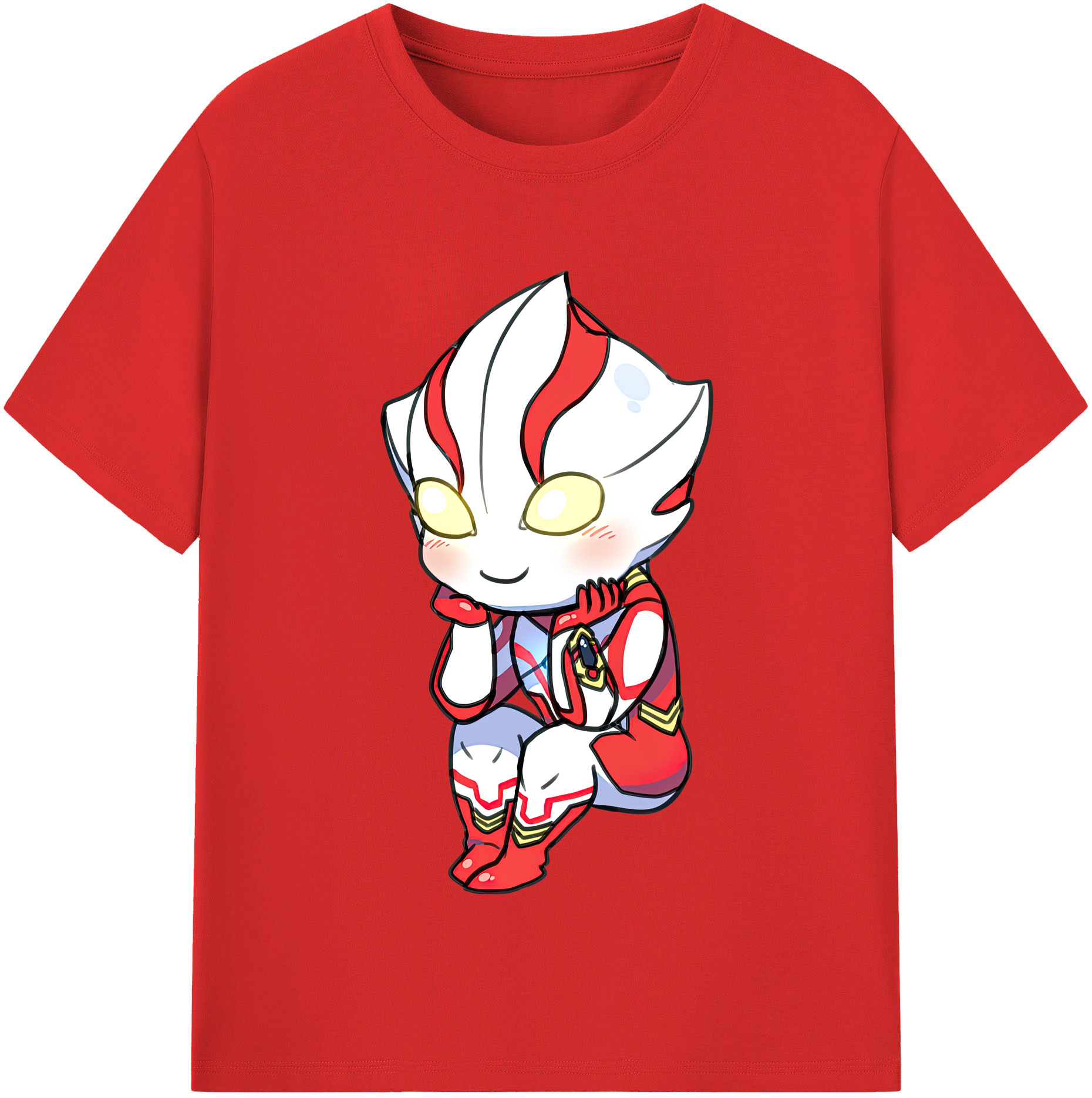 （画像用） ウルトラマン Ultraman レディースカジュアルプリントTシャツ（綿100％）