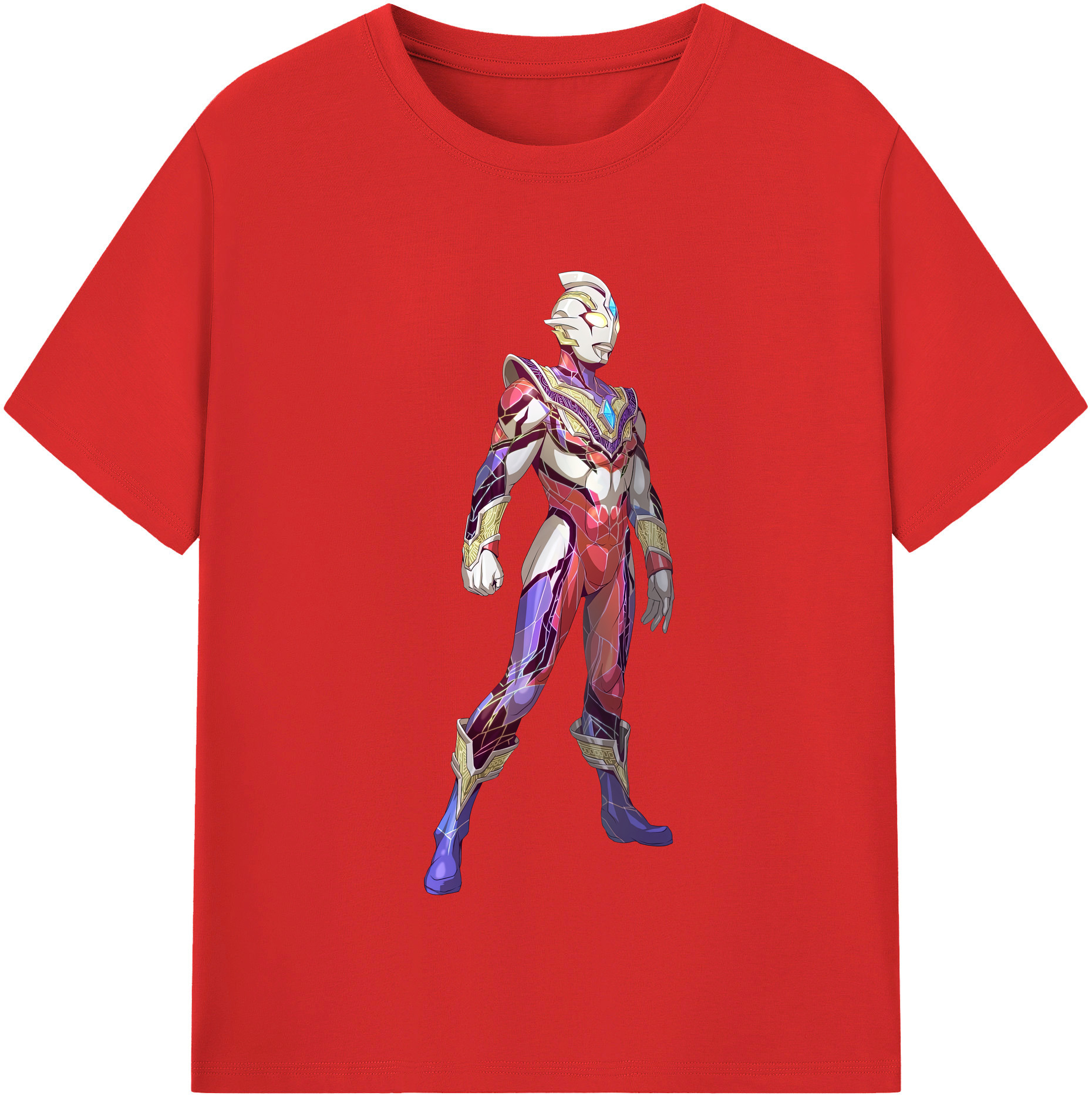 （画像用） ウルトラマン Ultraman レディースカジュアルプリントTシャツ（綿100％）