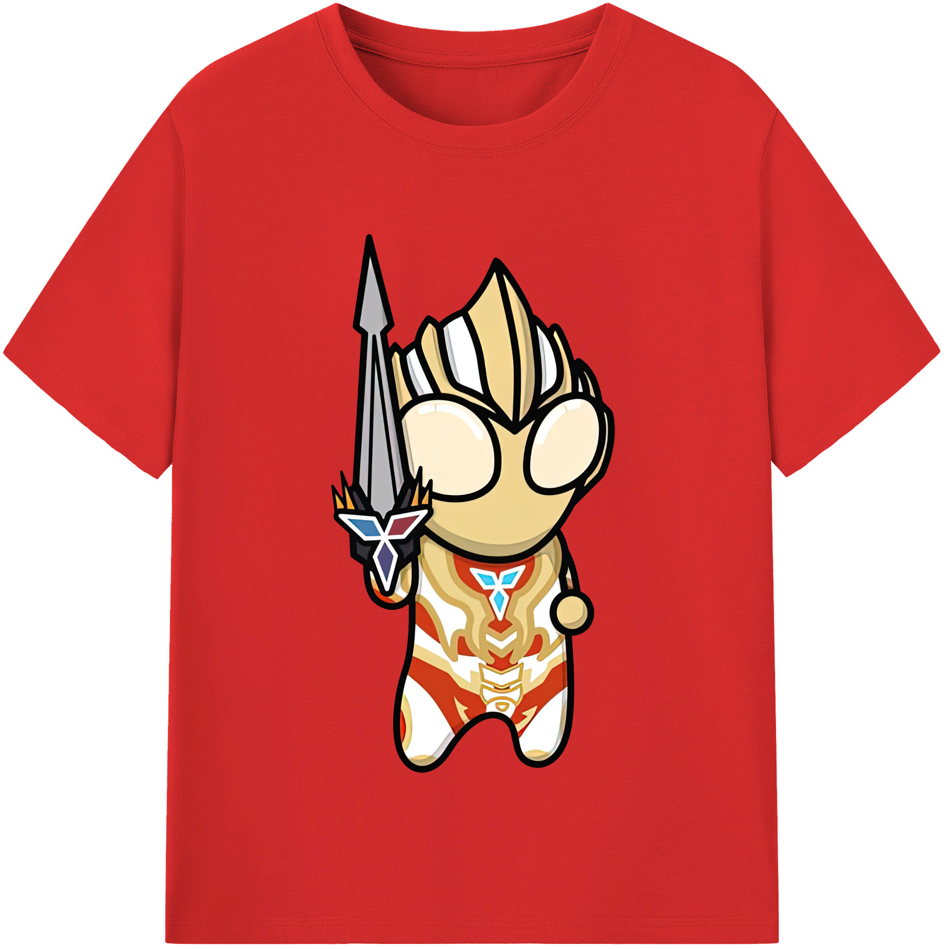 （画像用） ウルトラマン Ultraman レディースカジュアルプリントTシャツ（綿100％）
