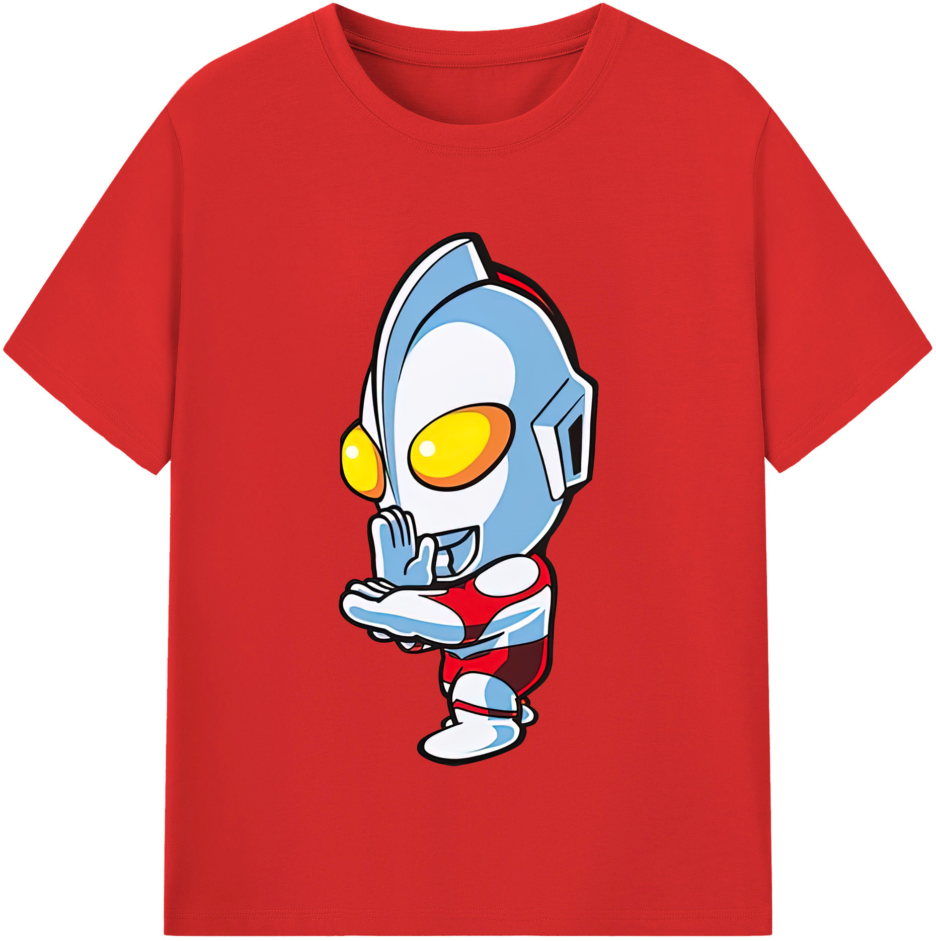 （画像用） ウルトラマン Ultraman レディースカジュアルプリントTシャツ（綿100％）
