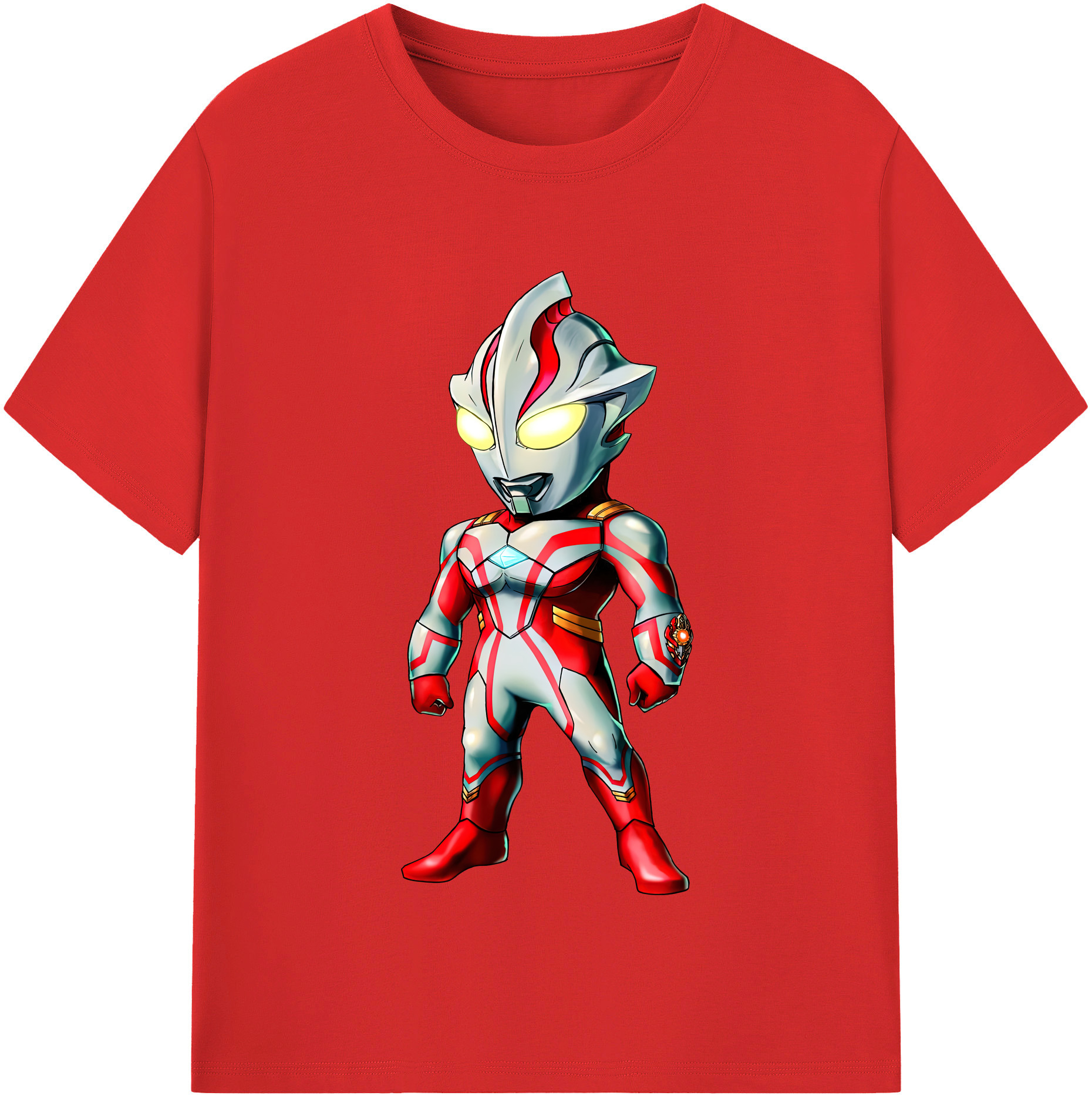 （画像用） ウルトラマン Ultraman レディースカジュアルプリントTシャツ（綿100％）