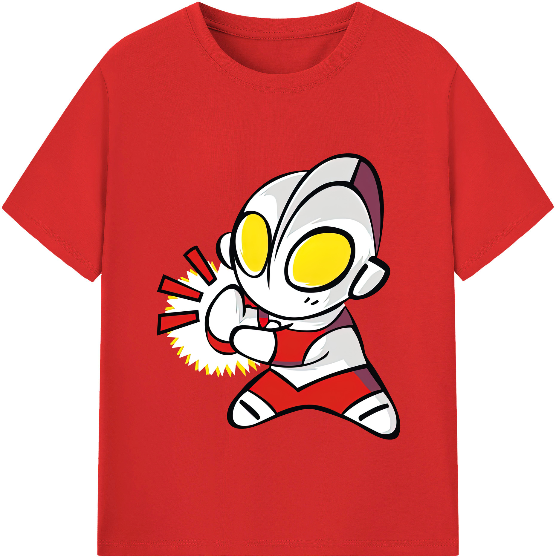 （画像用） ウルトラマン Ultraman レディースカジュアルプリントTシャツ（綿100％）