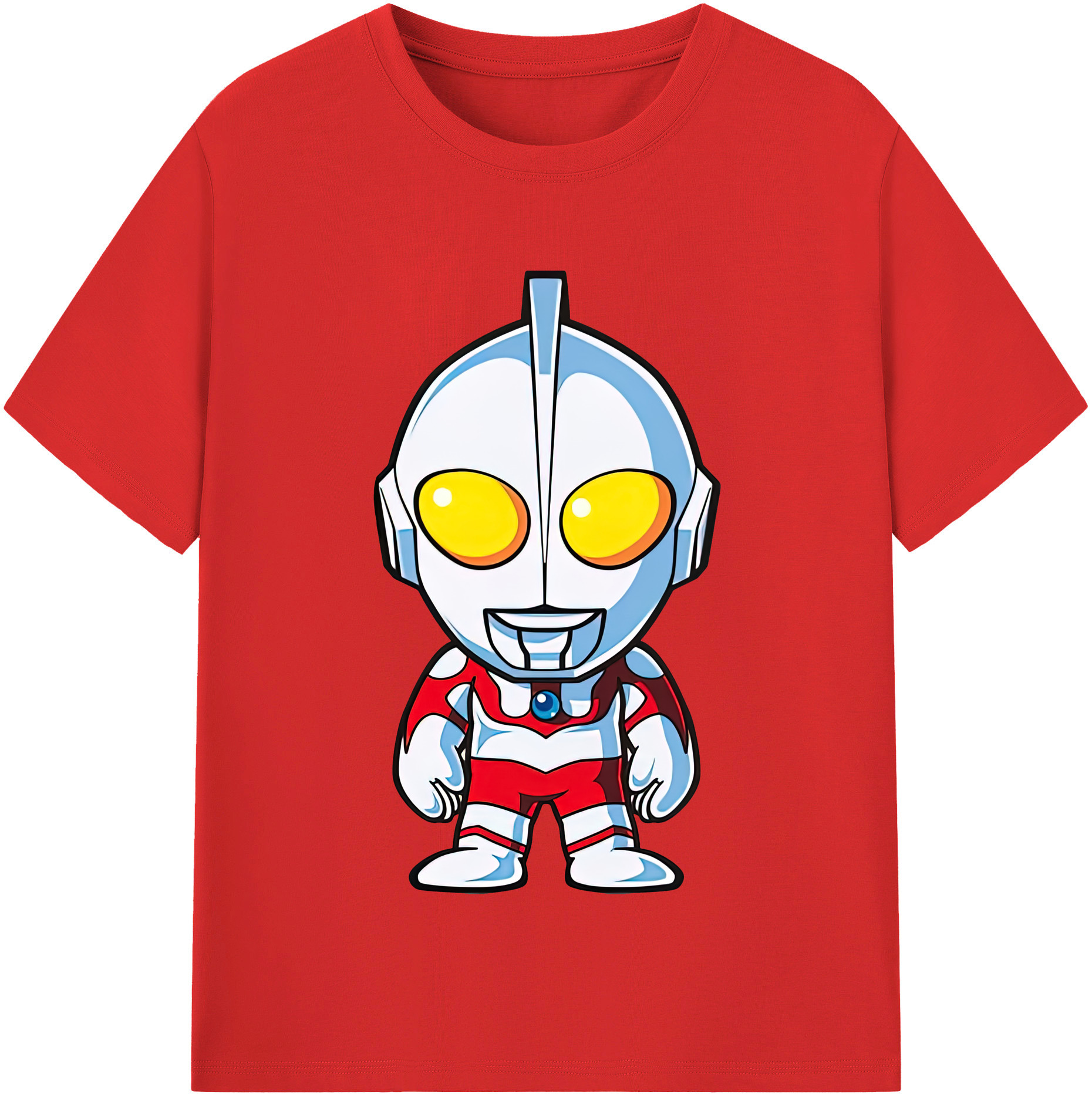 （画像用） ウルトラマン Ultraman レディースカジュアルプリントTシャツ（綿100％）