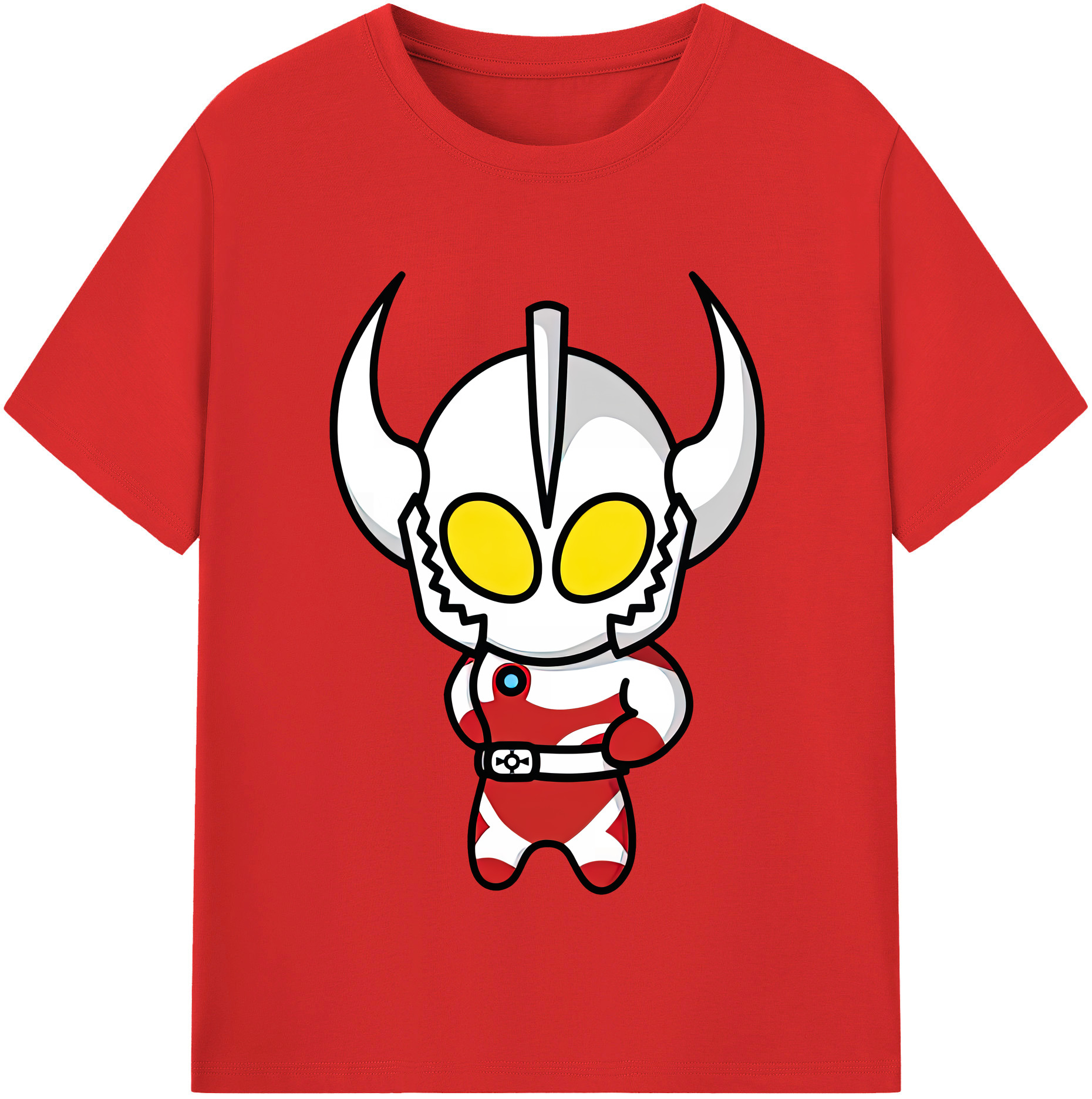 （画像用） ウルトラマン Ultraman レディースカジュアルプリントTシャツ（綿100％）