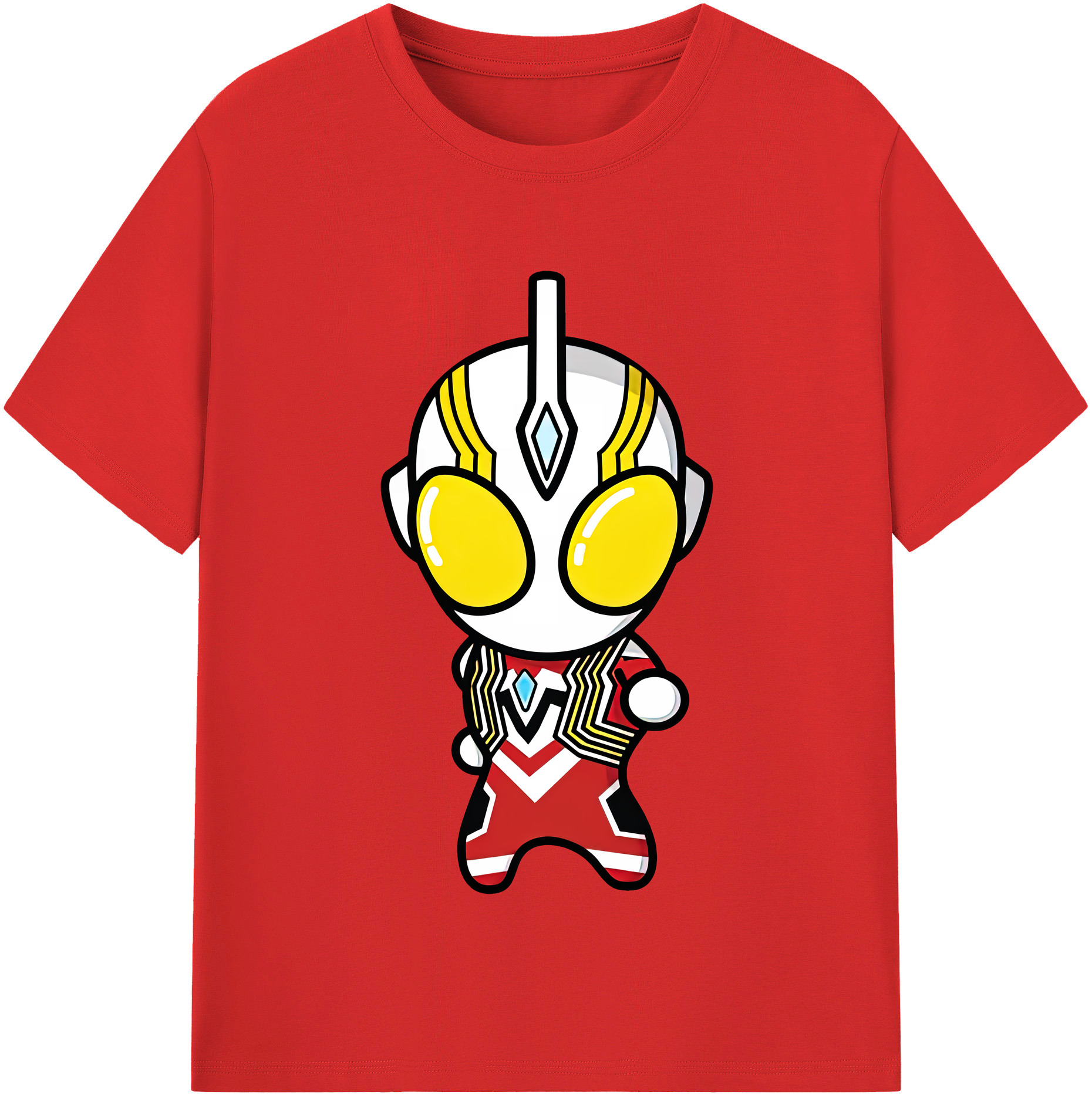 （画像用） ウルトラマン Ultraman レディースカジュアルプリントTシャツ（綿100％）
