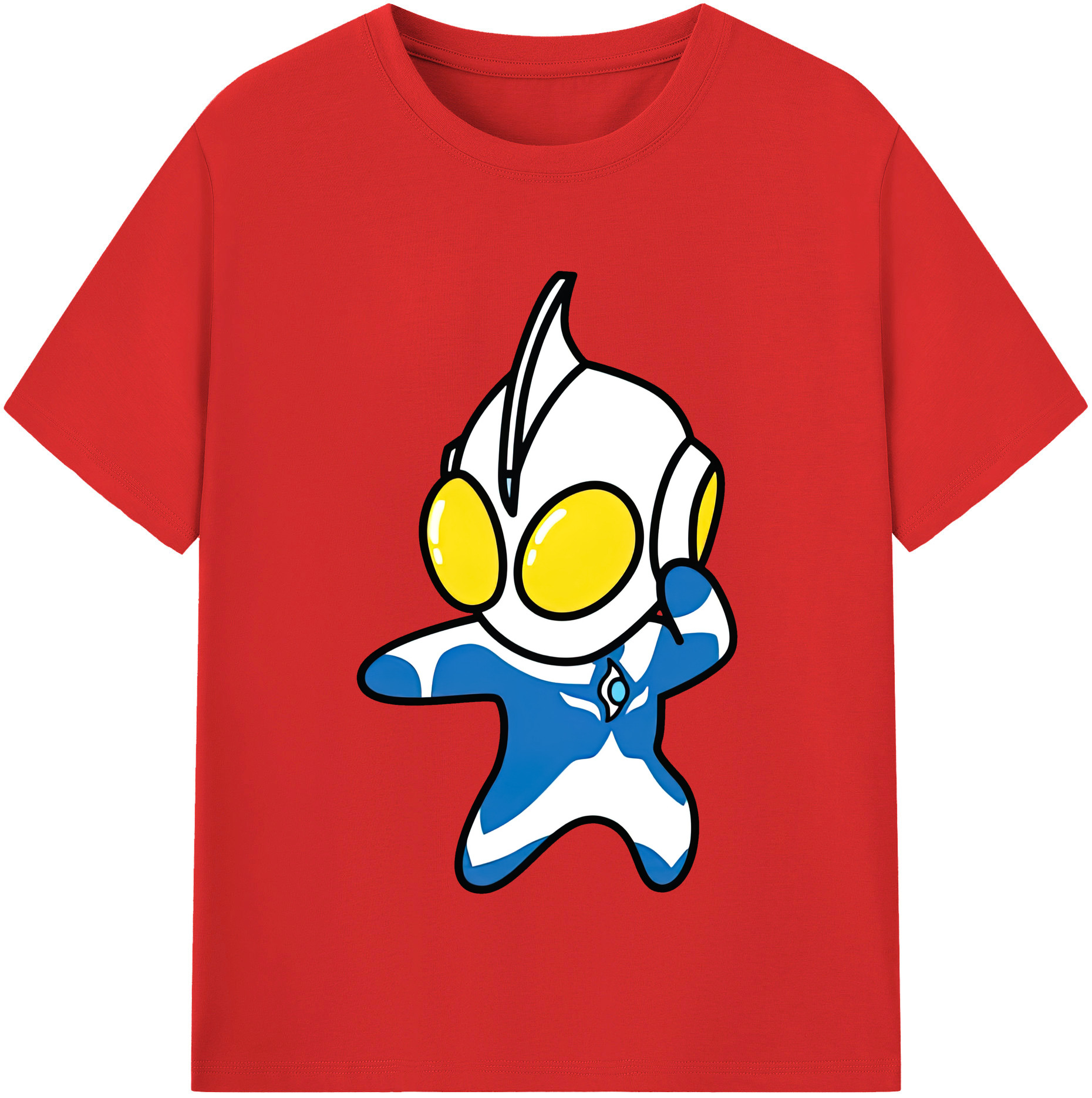 （画像用） ウルトラマン Ultraman レディースカジュアルプリントTシャツ（綿100％）