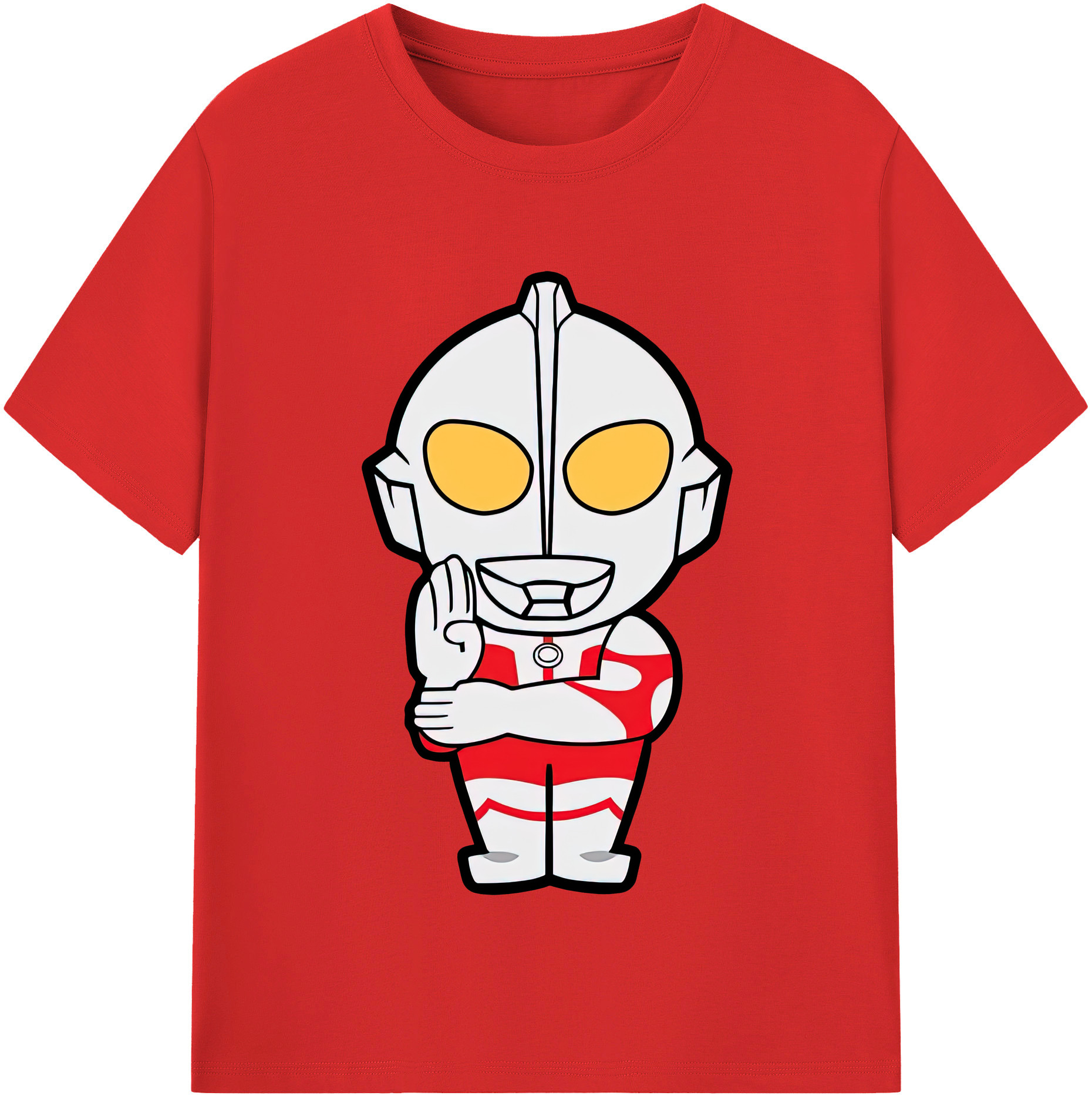 （画像用） ウルトラマン Ultraman レディースカジュアルプリントTシャツ（綿100％）