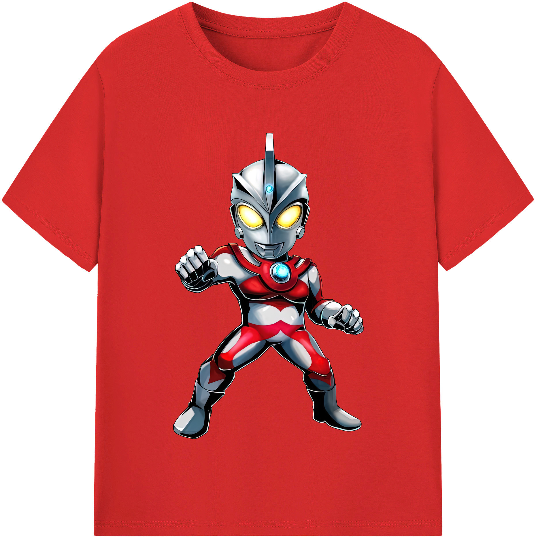 （画像用） ウルトラマン Ultraman レディースカジュアルプリントTシャツ（綿100％）