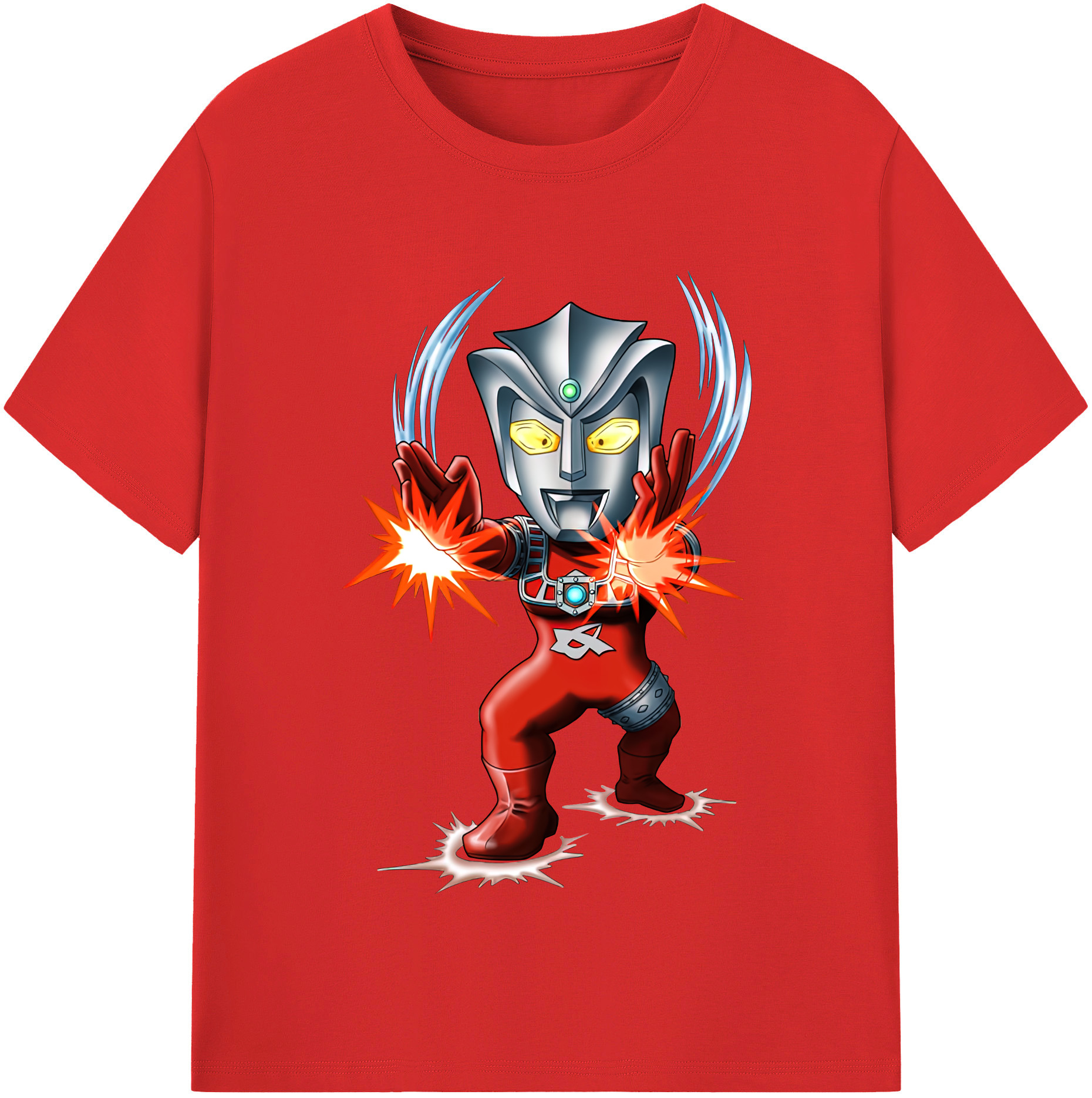 （画像用） ウルトラマン Ultraman レディースカジュアルプリントTシャツ（綿100％）
