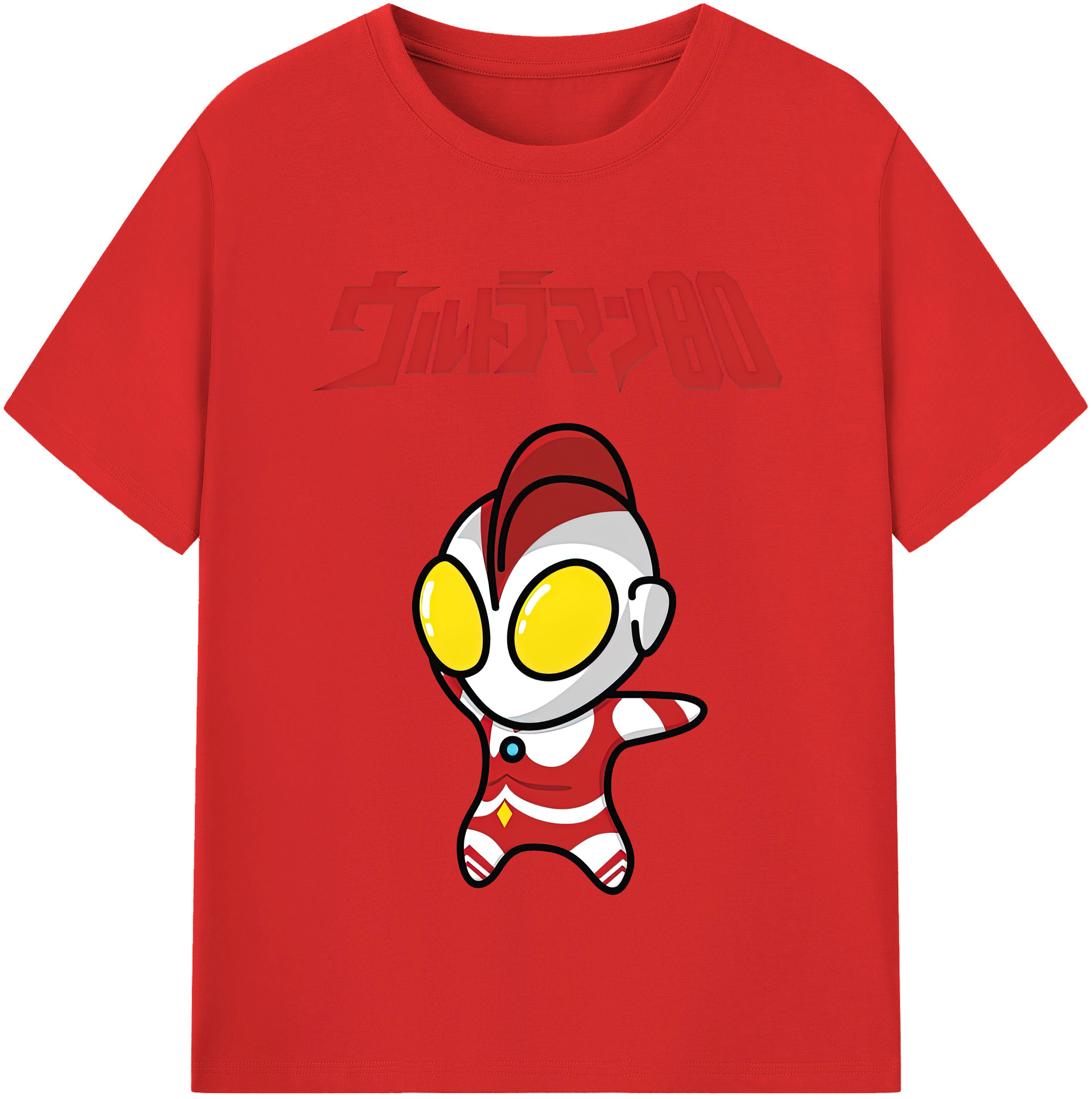 （画像用） ウルトラマン Ultraman レディースカジュアルプリントTシャツ（綿100％）