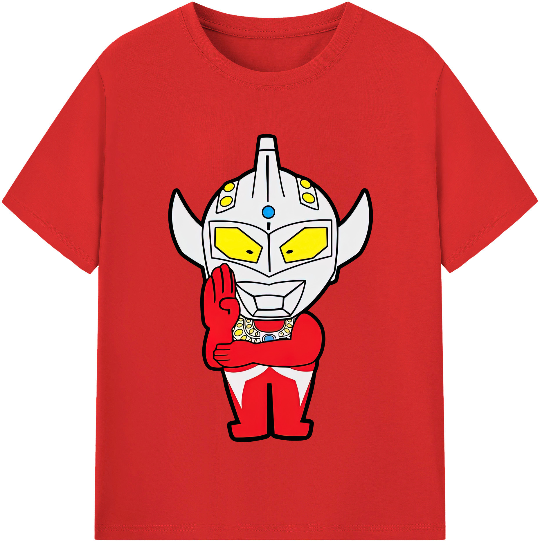 （画像用） ウルトラマン Ultraman レディースカジュアルプリントTシャツ（綿100％）