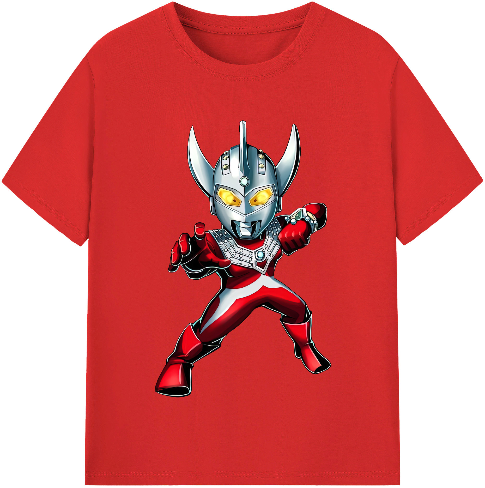 （画像用） ウルトラマン Ultraman レディースカジュアルプリントTシャツ（綿100％）