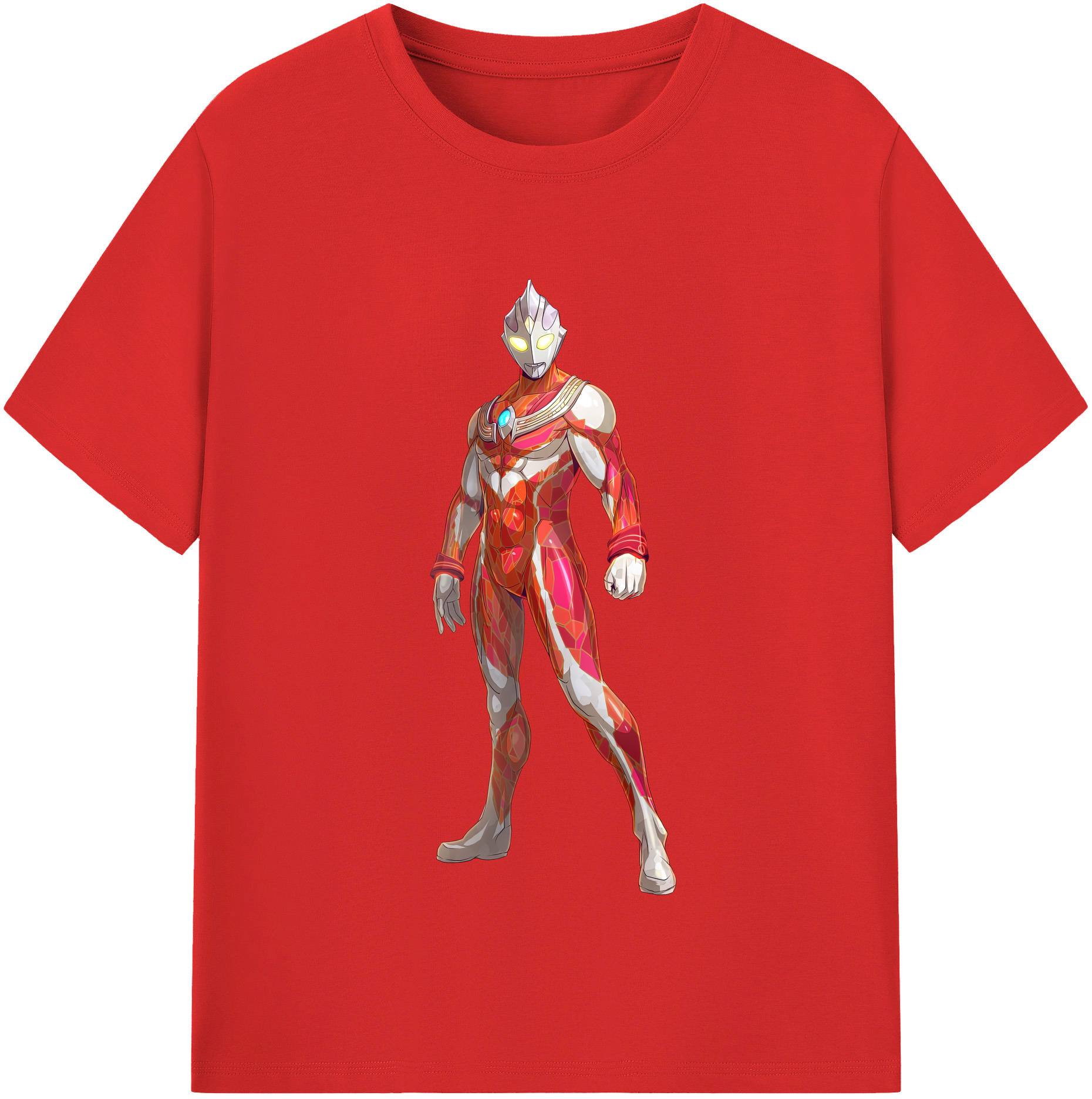 （画像用） ウルトラマン Ultraman レディースカジュアルプリントTシャツ（綿100％）