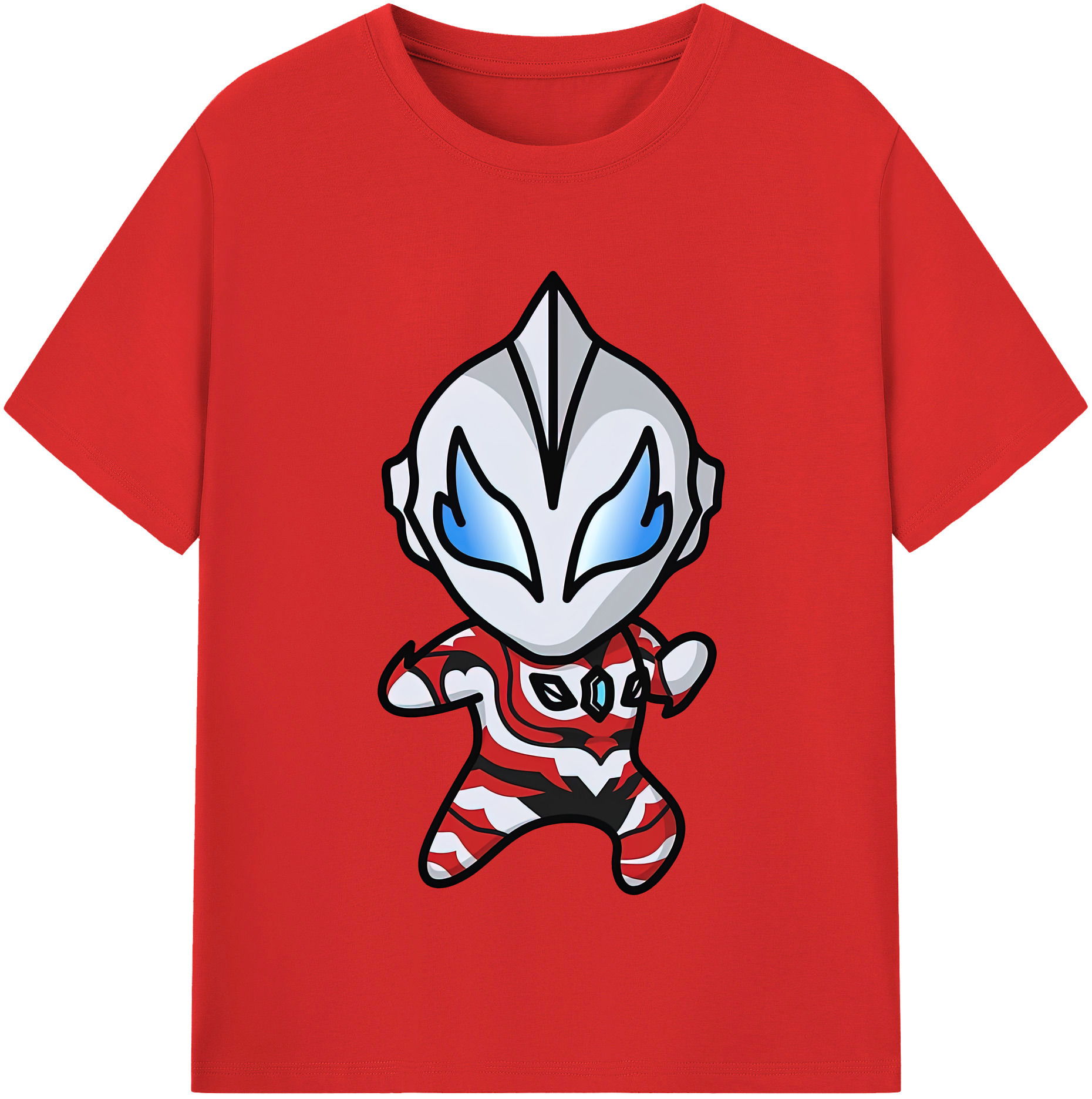 （画像用） ウルトラマン Ultraman レディースカジュアルプリントTシャツ（綿100％）