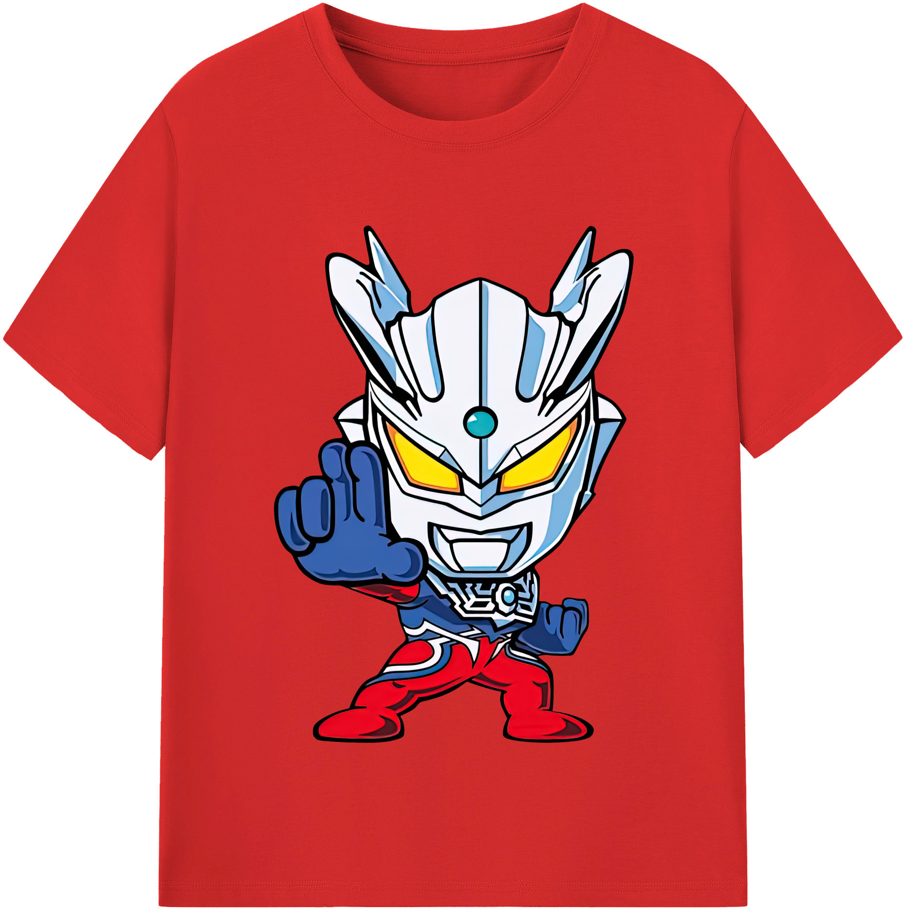 （画像用） ウルトラマン Ultraman レディースカジュアルプリントTシャツ（綿100％）