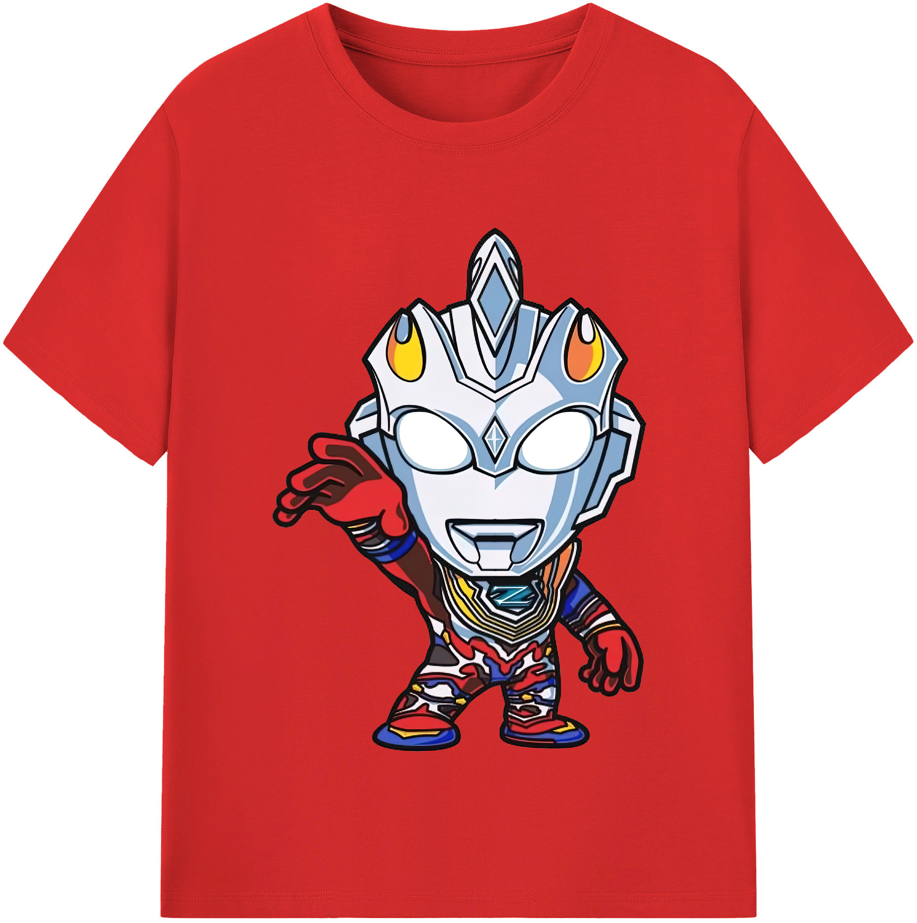 （画像用） ウルトラマン Ultraman レディースカジュアルプリントTシャツ（綿100％）