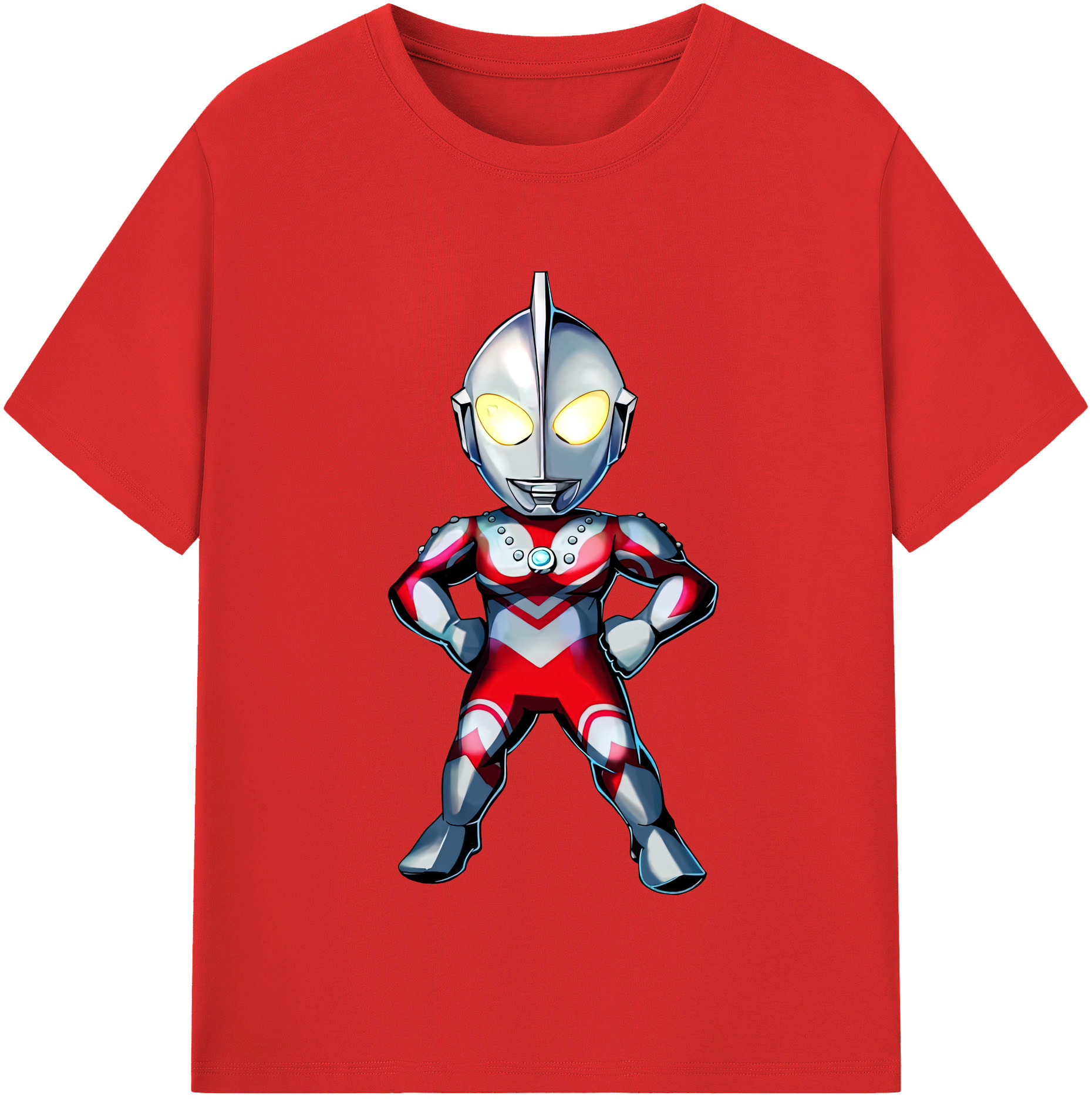 （画像用） ウルトラマン Ultraman レディースカジュアルプリントTシャツ（綿100％）